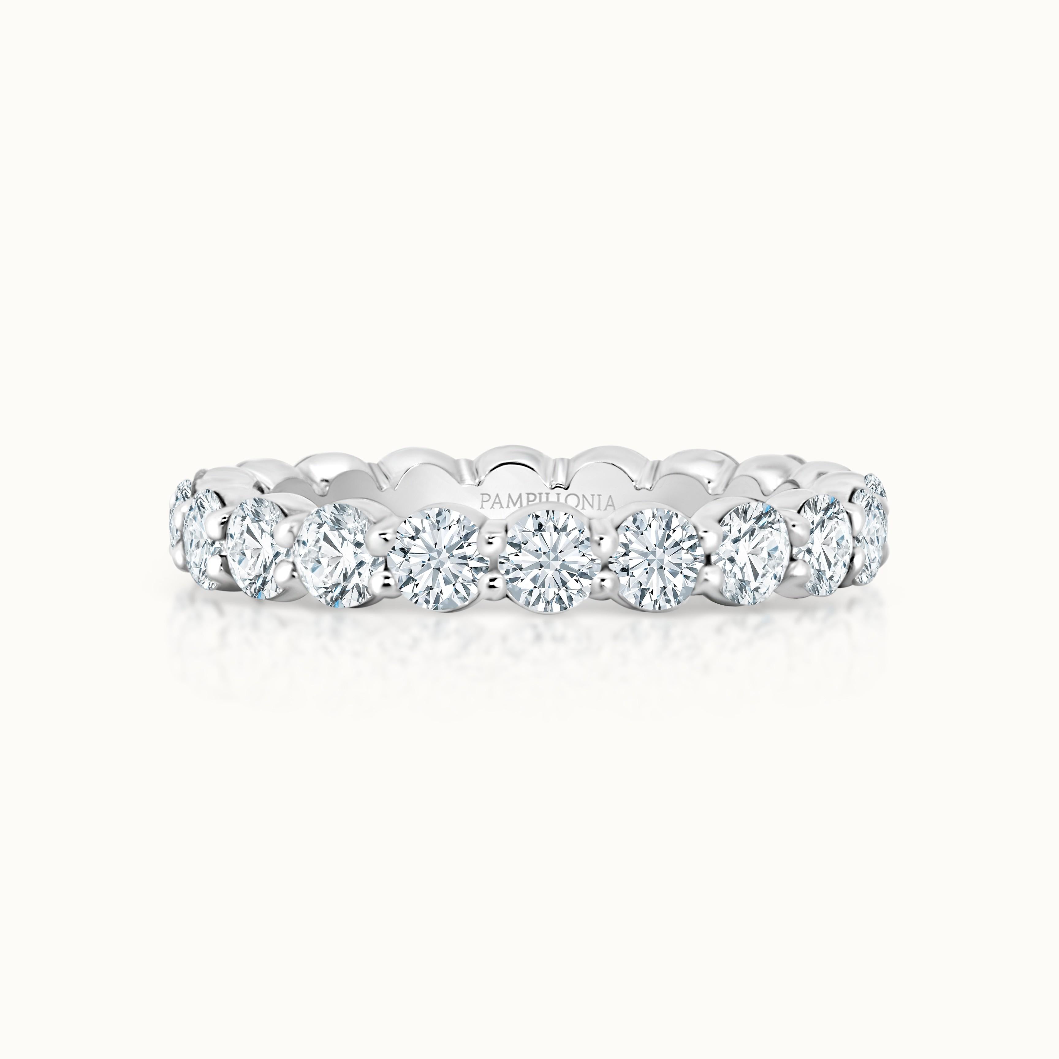 Savannah Round Diamond Eternity Band 3 mm