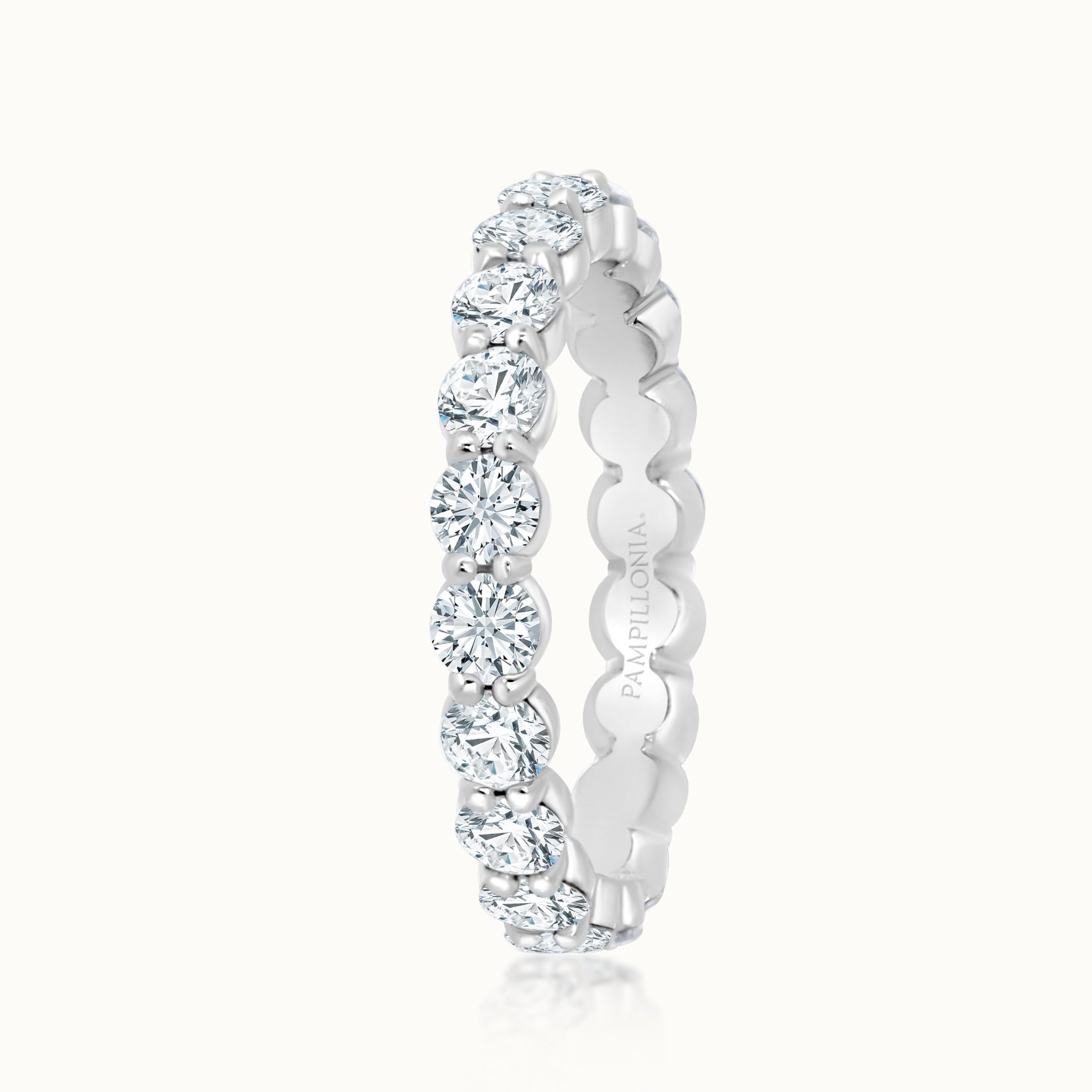 Savannah Round Diamond Eternity Band 3 mm