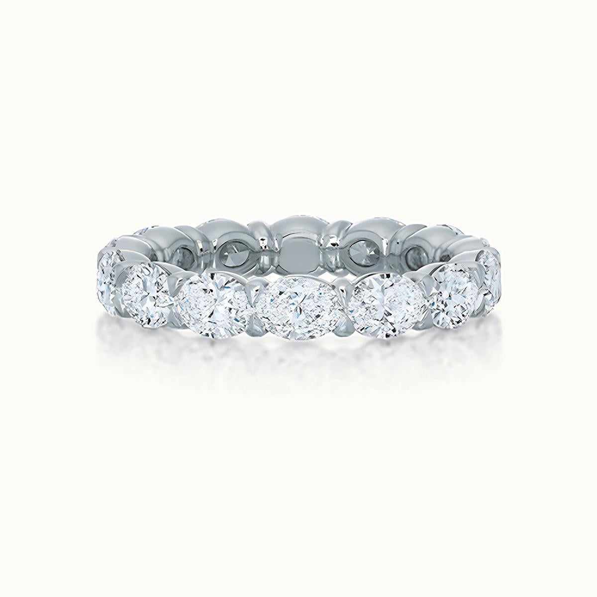 Savannah Oval Diamond East & West Eternity Band