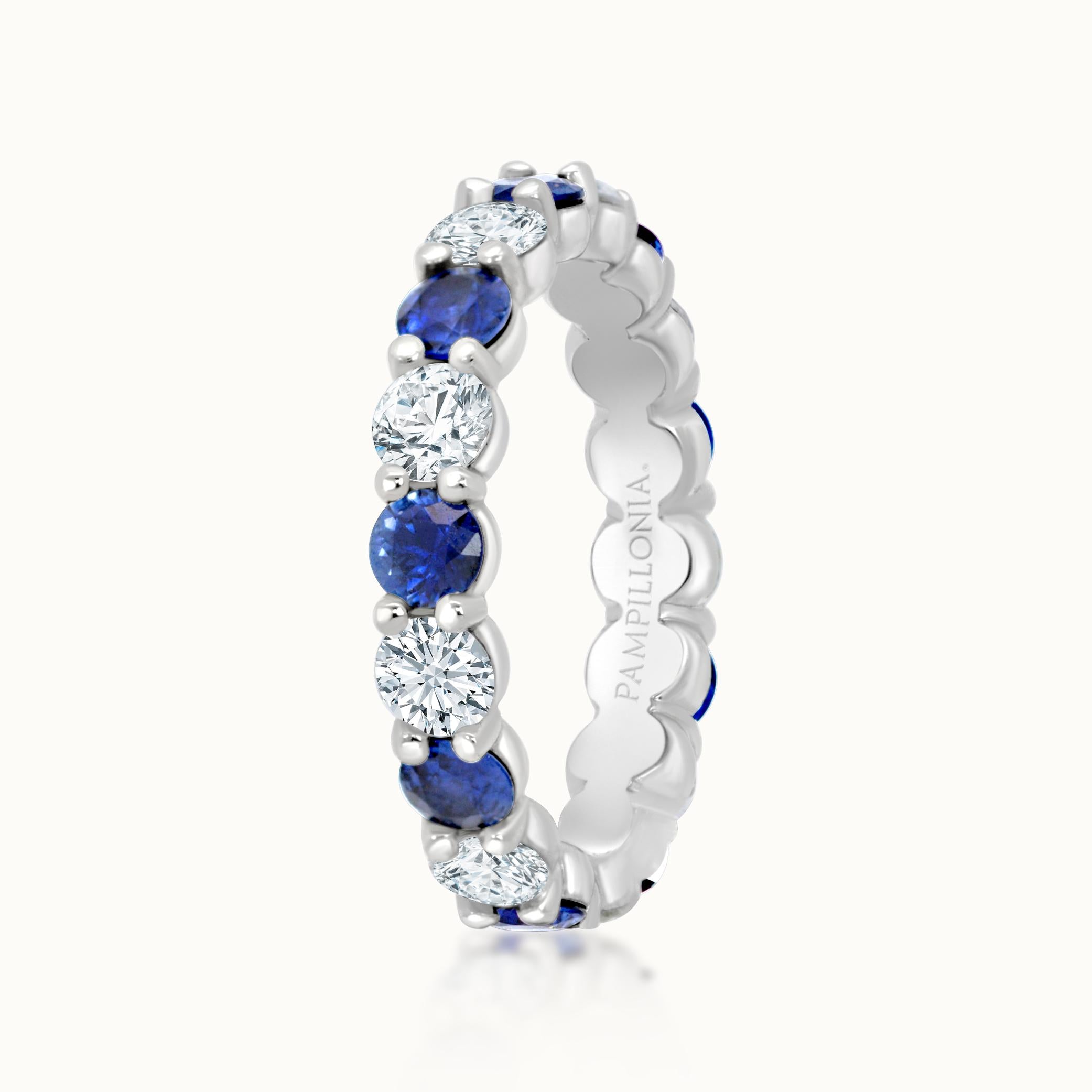 Savannah Alternating Sapphire & Diamond Eternity Band