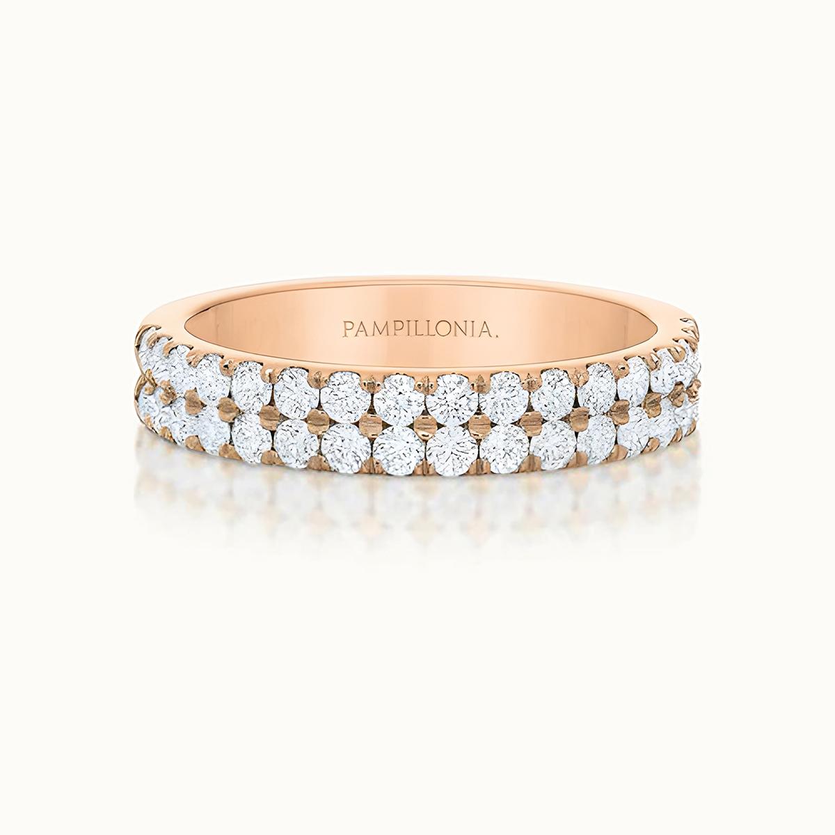 Lennon Double Row Diamond Band