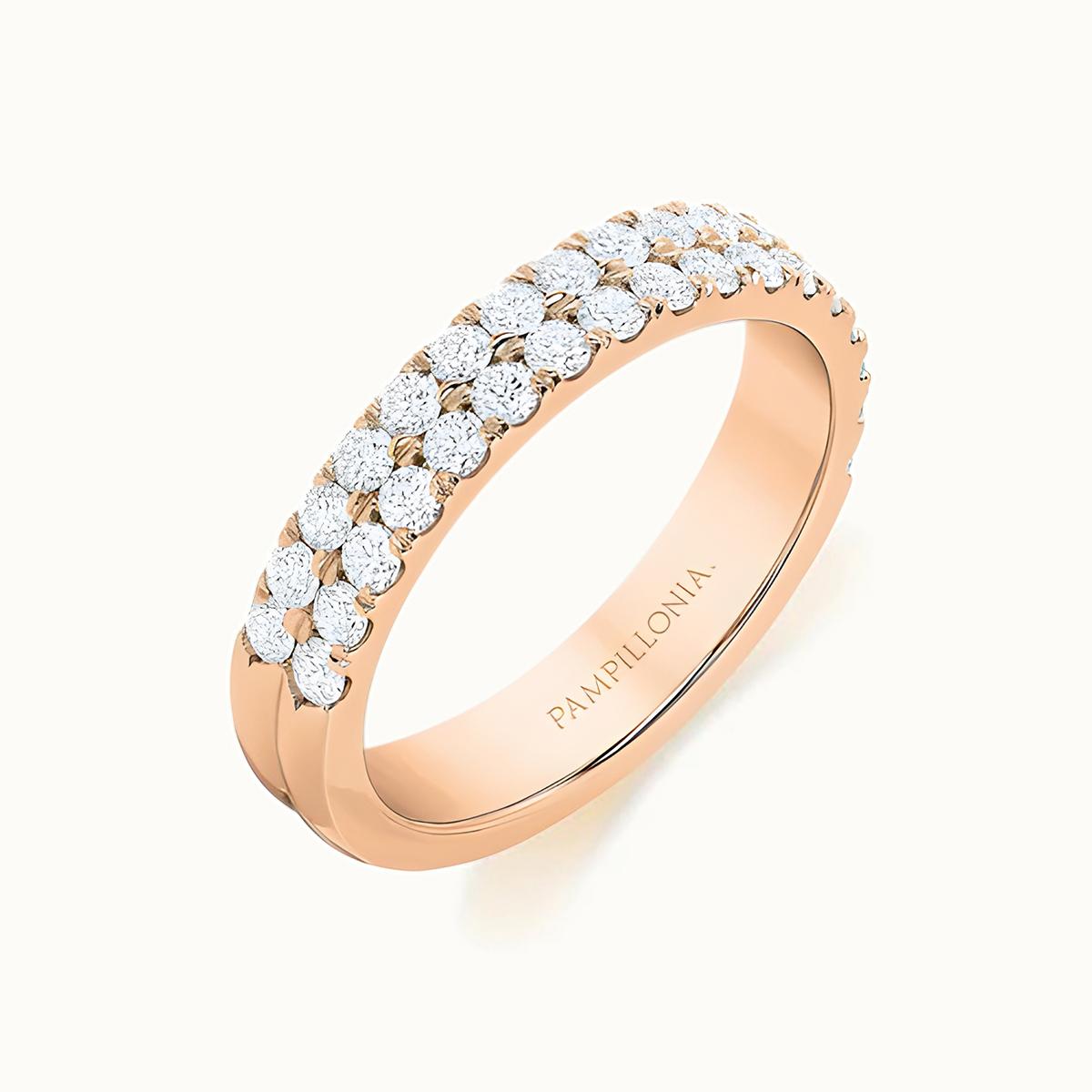 Lennon Double Row Diamond Band