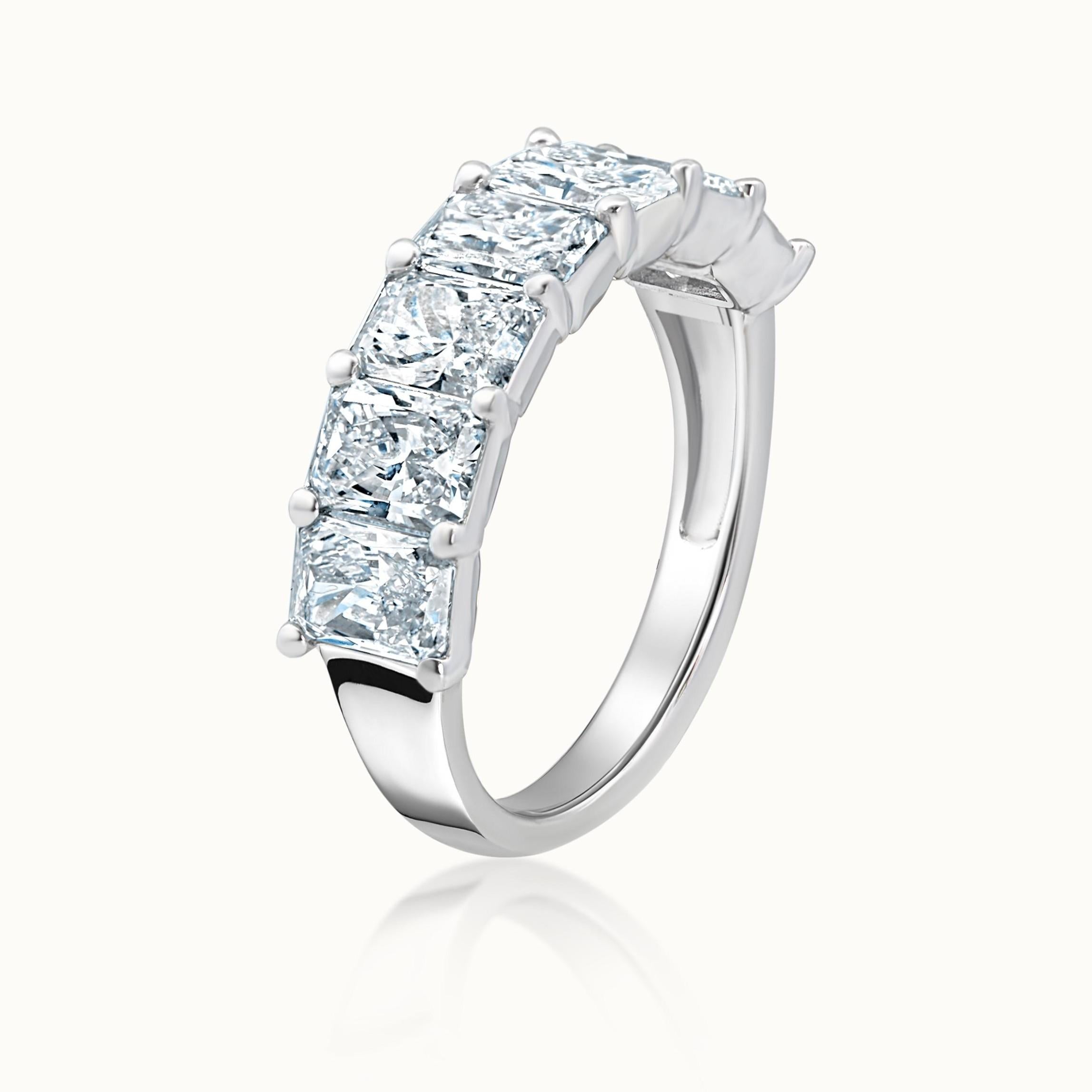 Prong Set Radiant Diamond Band