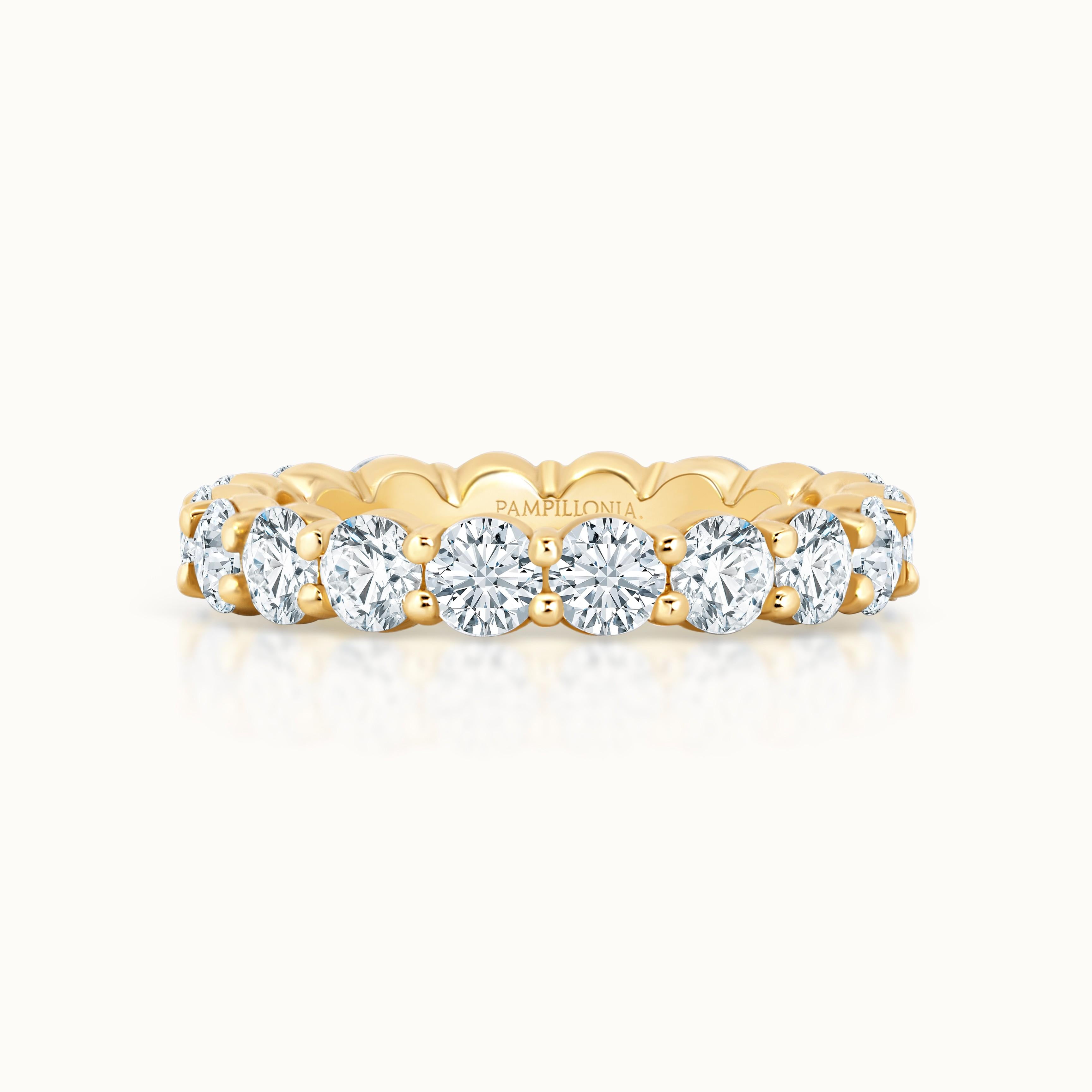 Savannah Round Diamond Eternity Band 3.4 mm