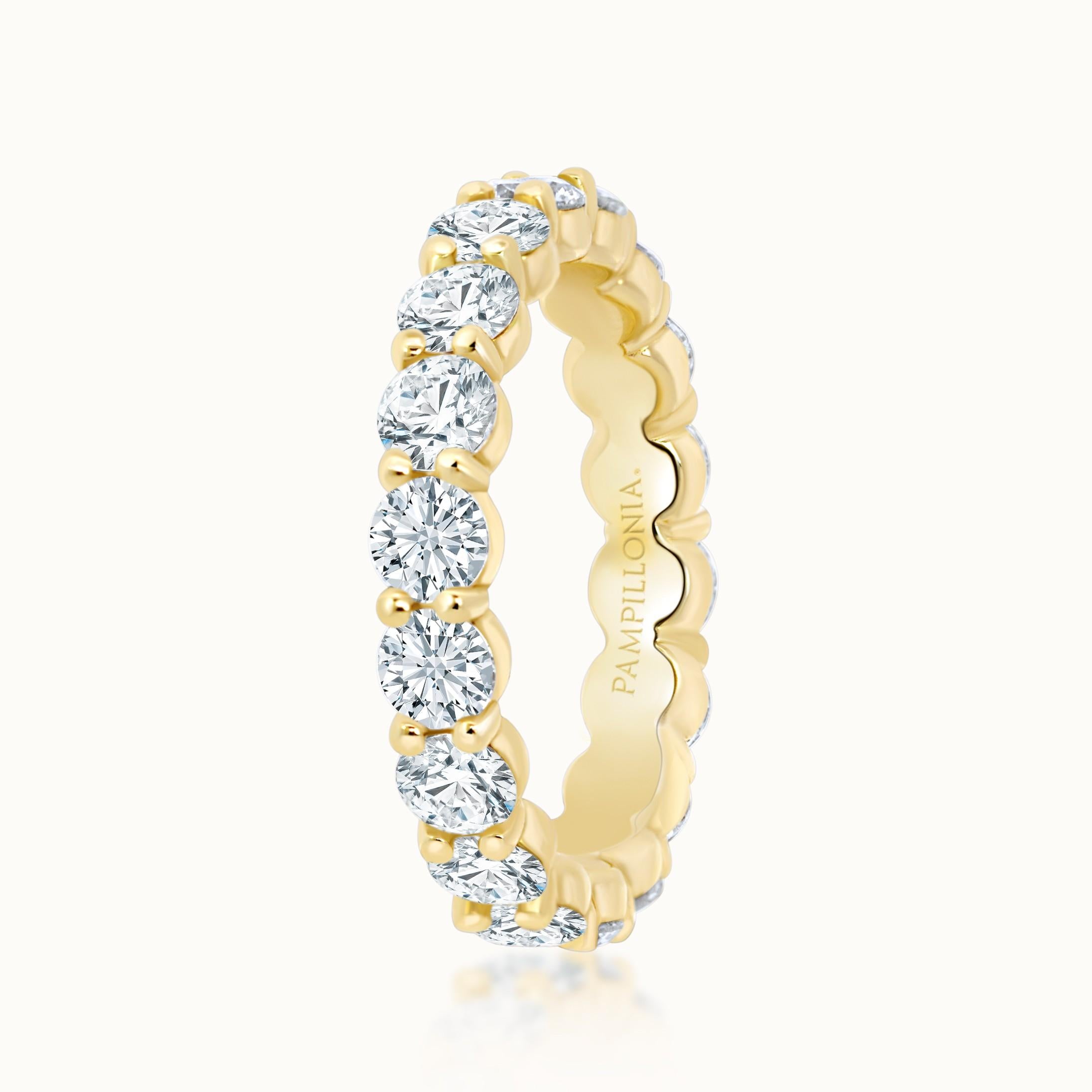 Savannah Round Diamond Eternity Band 3.4 mm