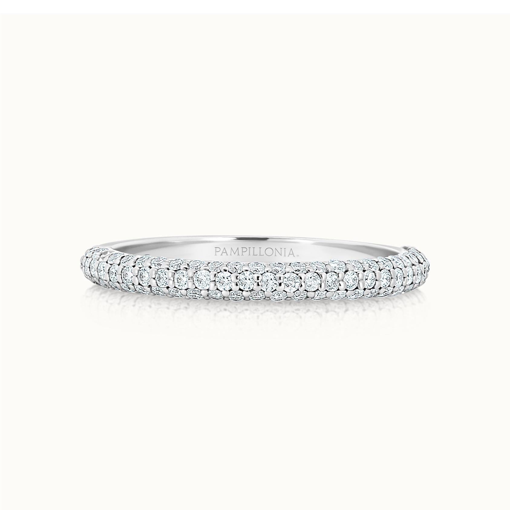 Kathleen Rolled Pave Band