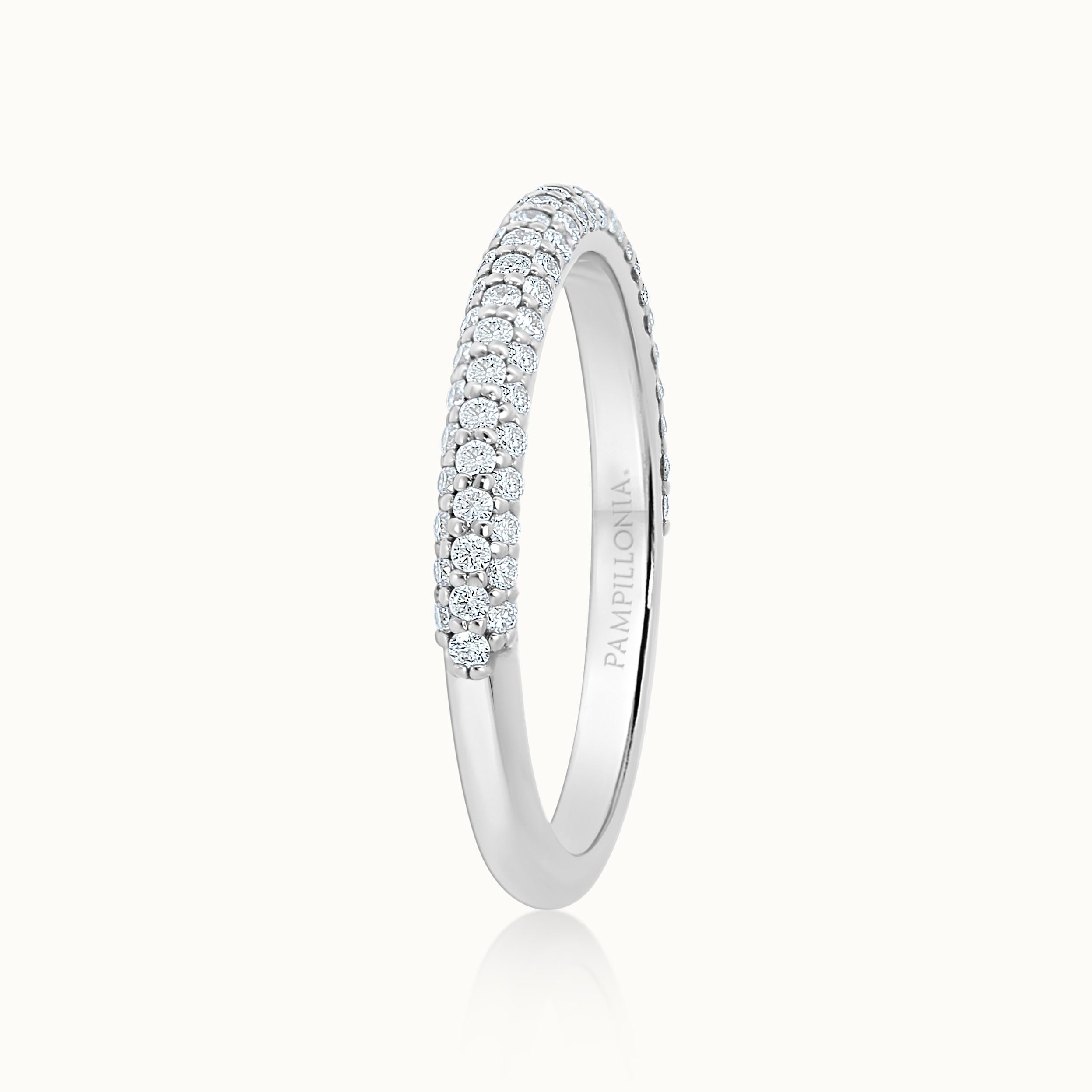 Kathleen Rolled Pave Band