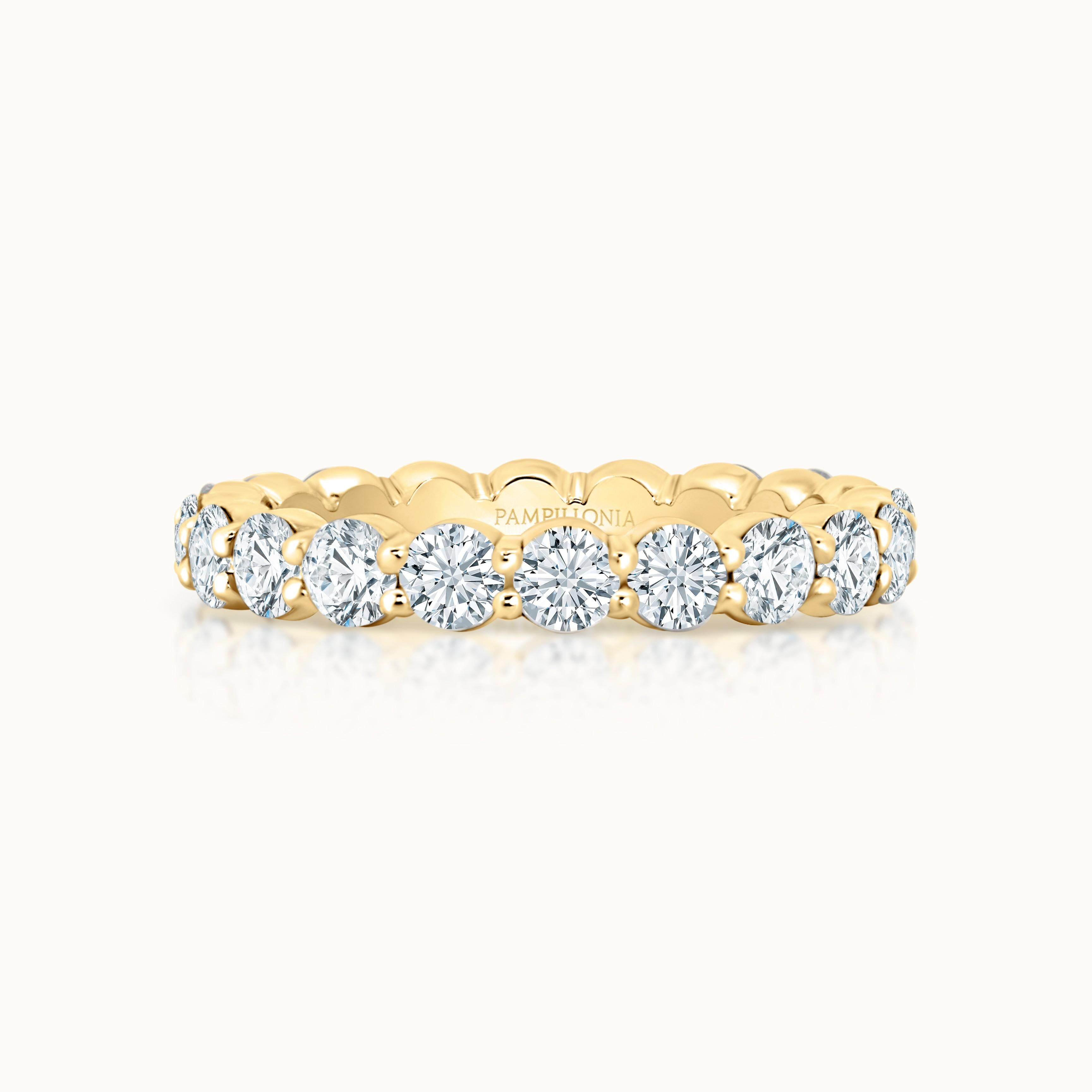 Savannah Round Diamond Eternity Band 3 mm