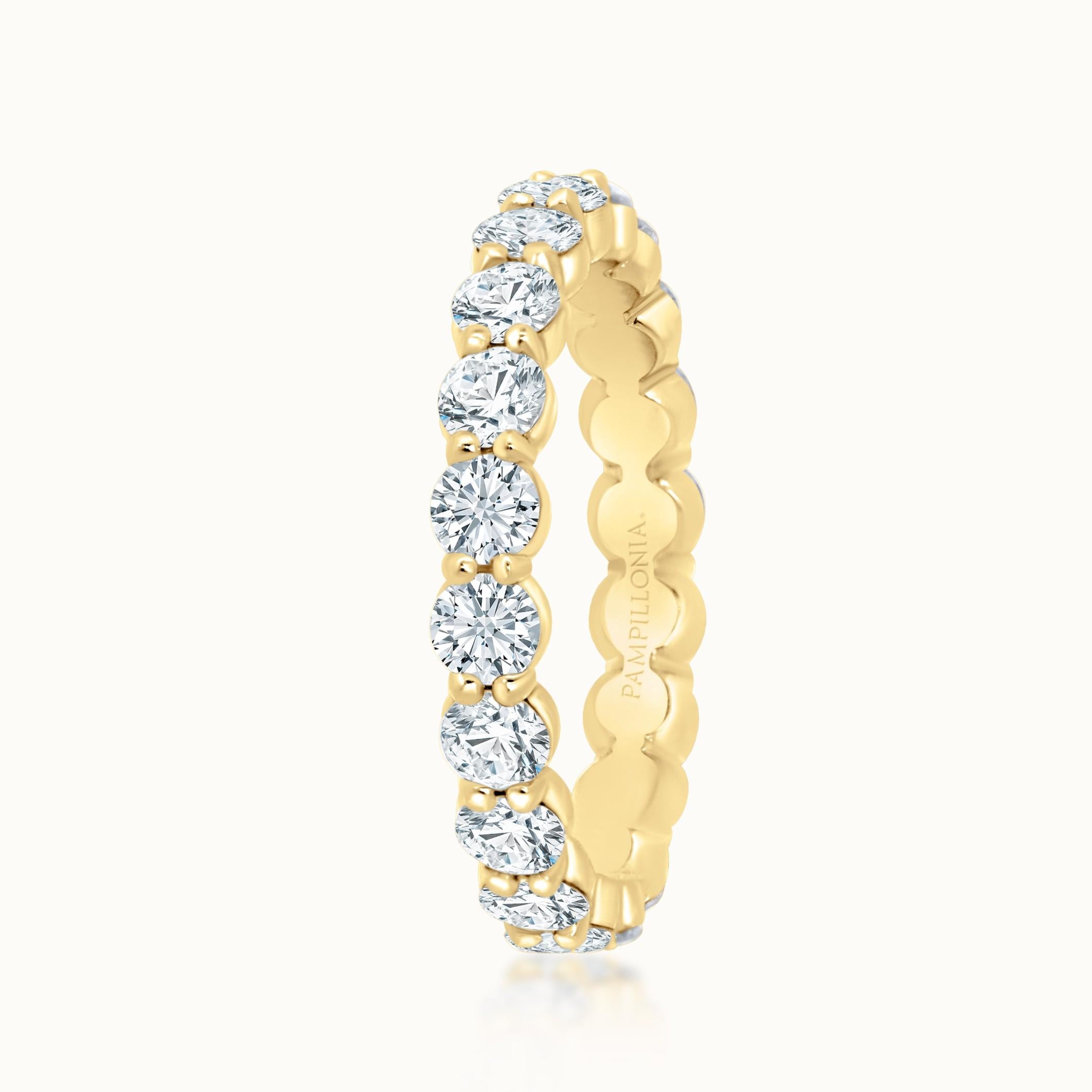 Savannah Round Diamond Eternity Band 3 mm