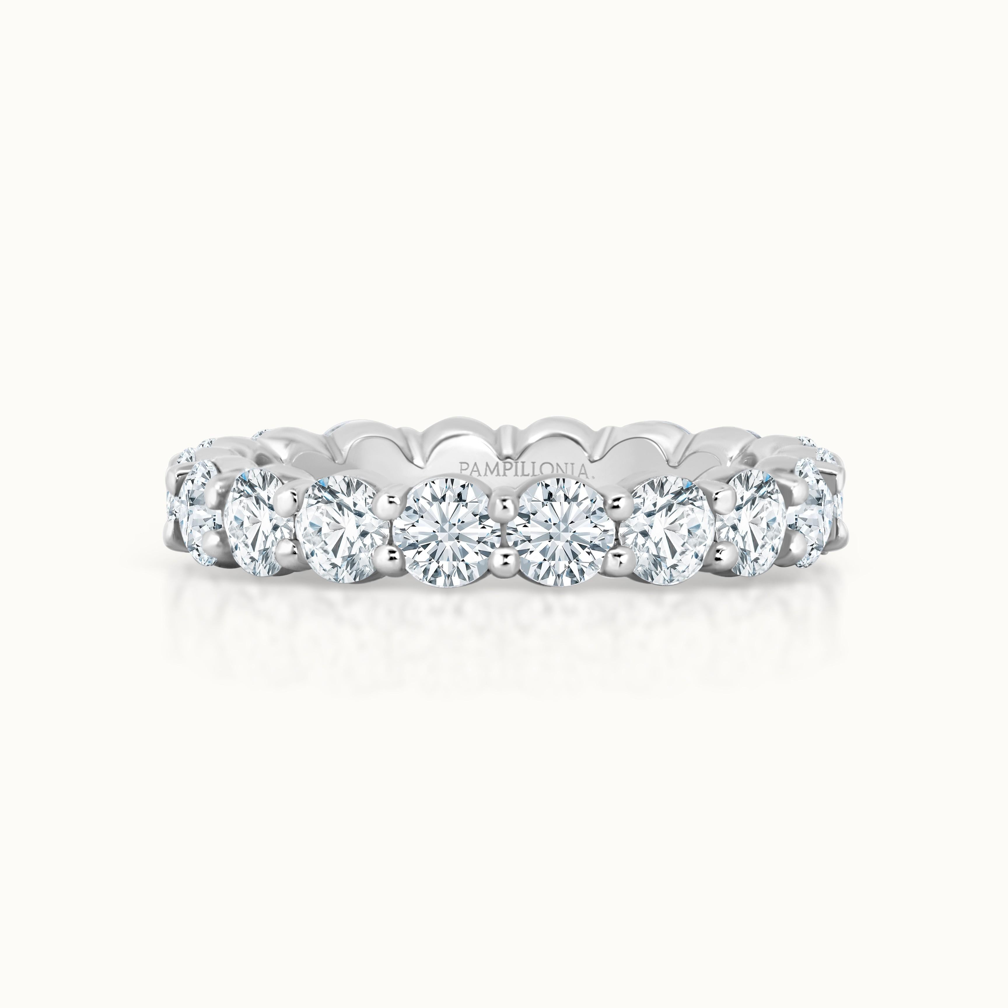 Savannah Round Diamond Eternity Band 3.4 mm