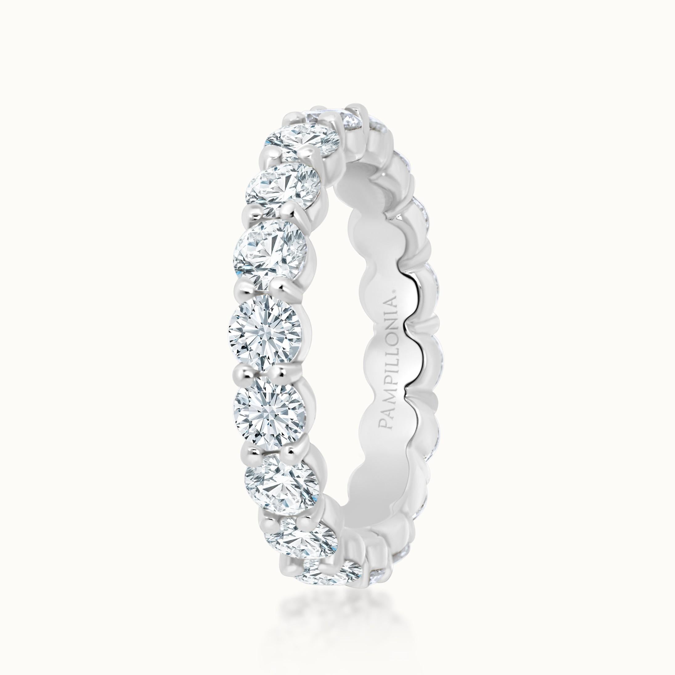 Savannah Round Diamond Eternity Band 3.4 mm