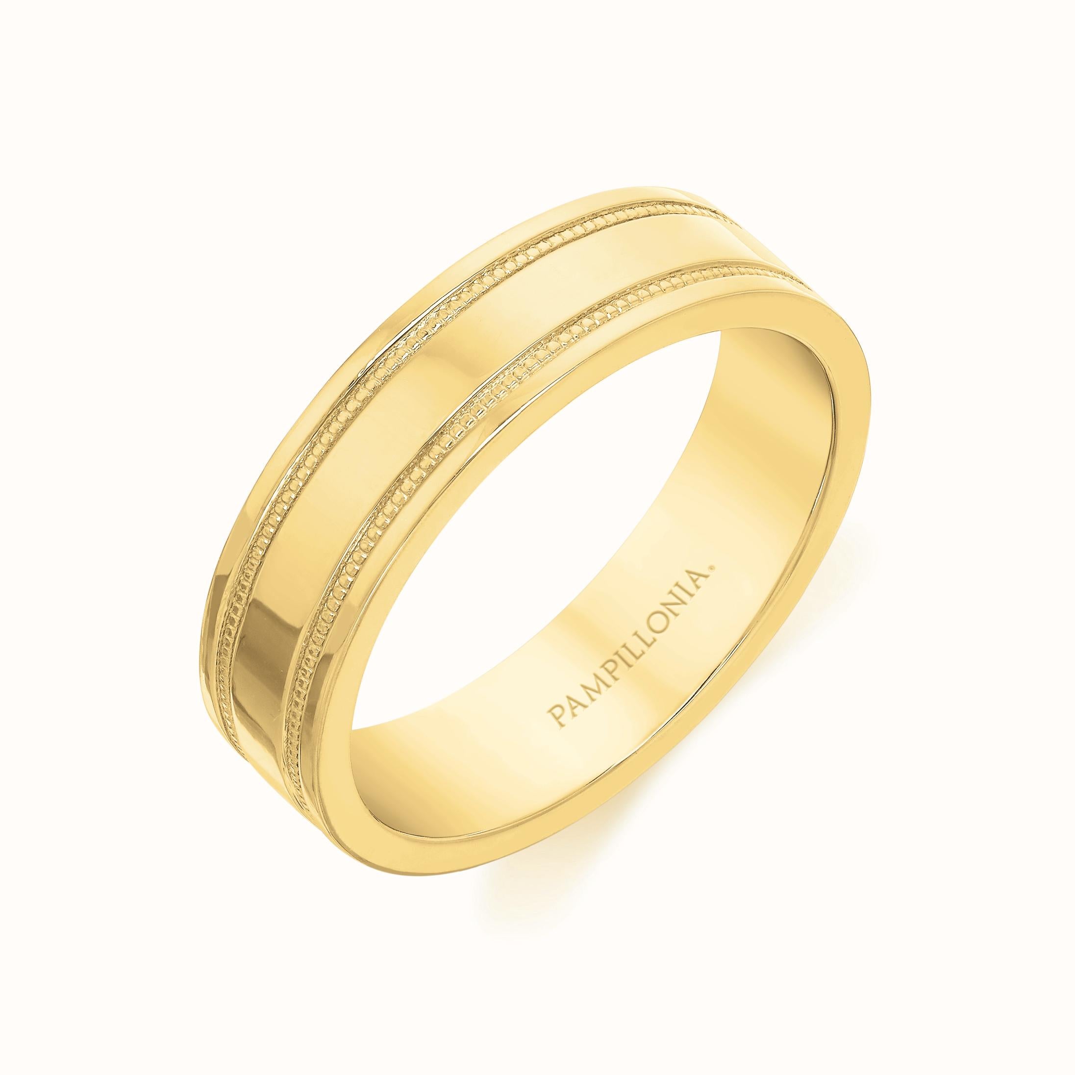 Milgrain Wedding Band