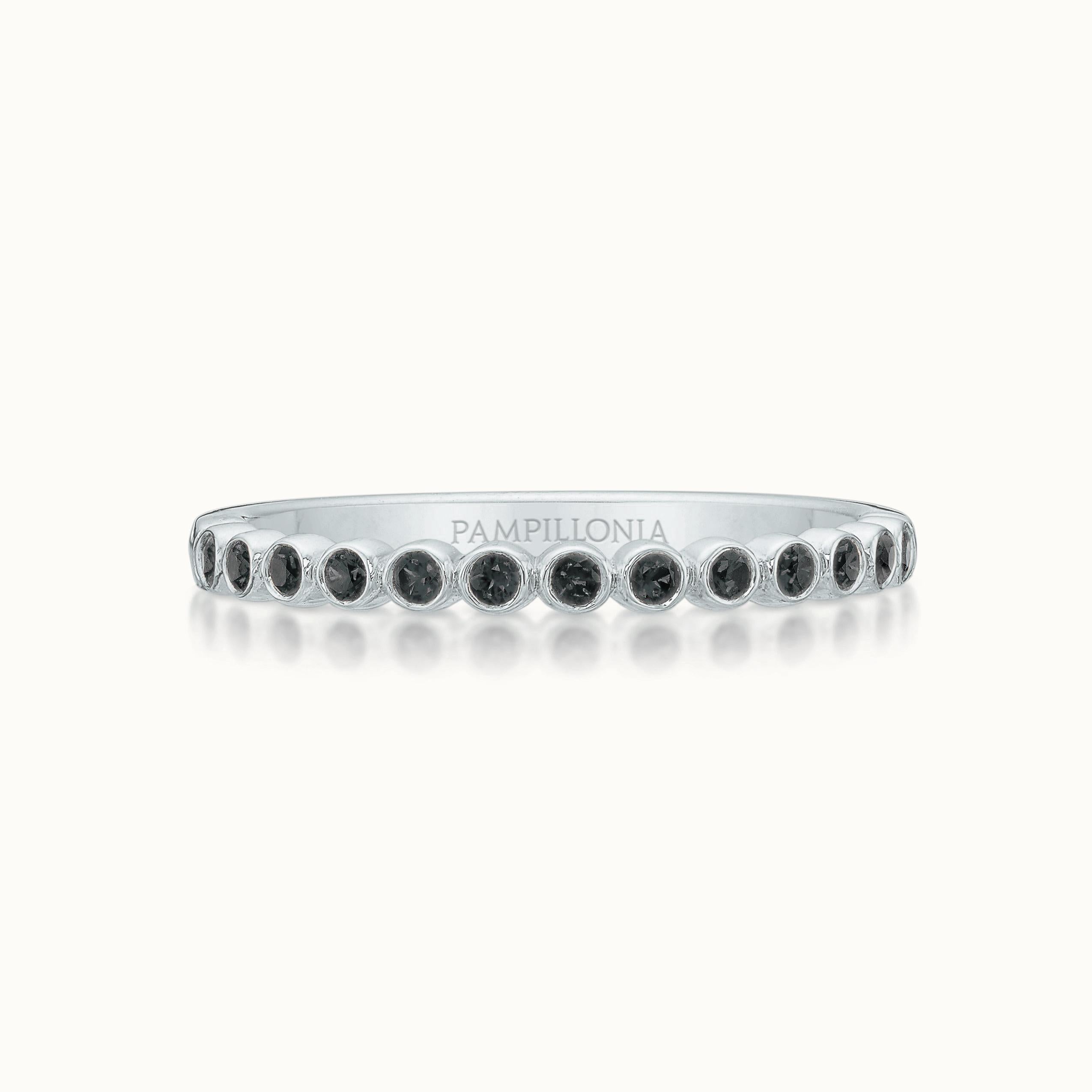 Round Black Diamond Band
