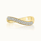 Wavy Diamond Pave Band