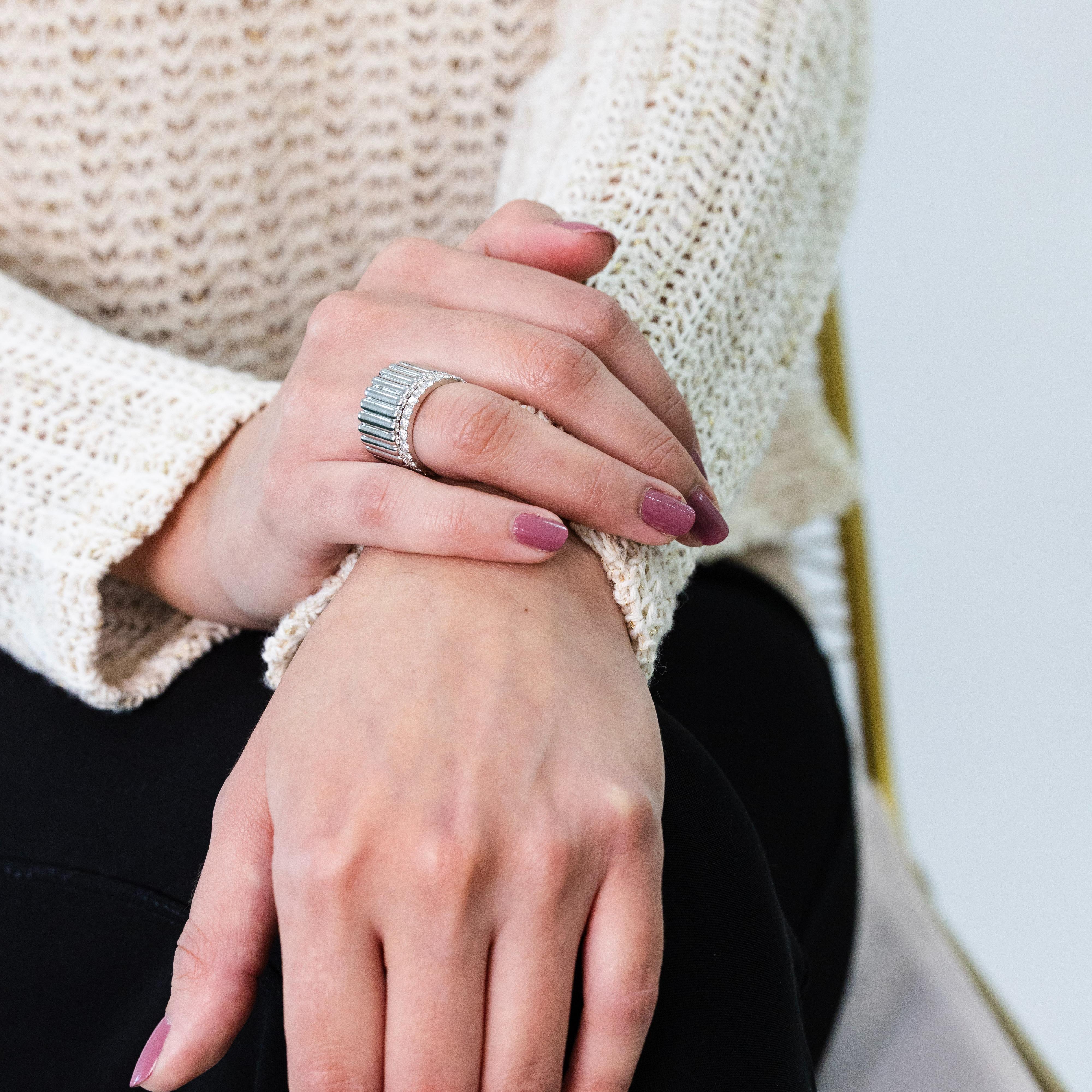 Aubri Fluted Statement Band