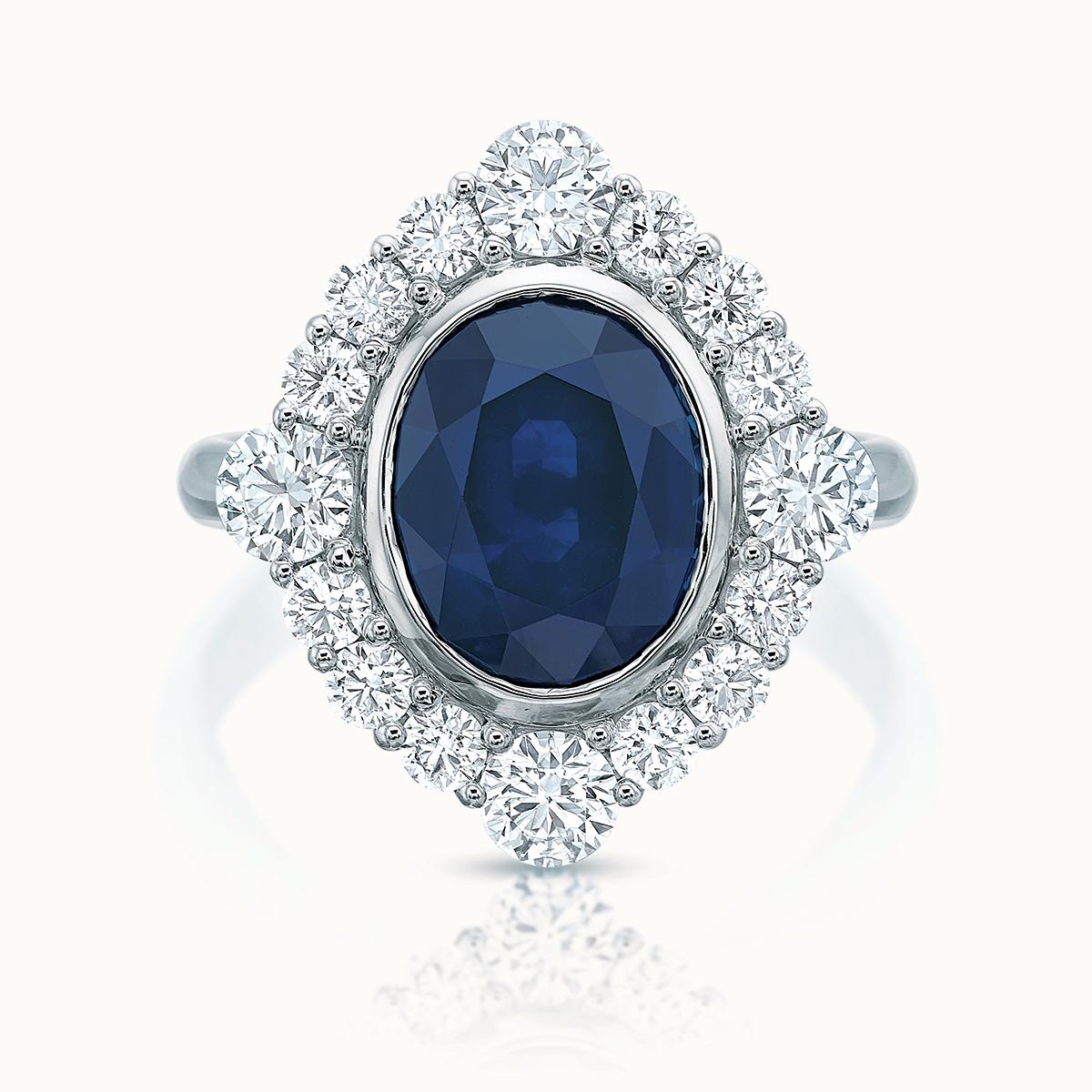 Sophia Sapphire & Diamond Ring