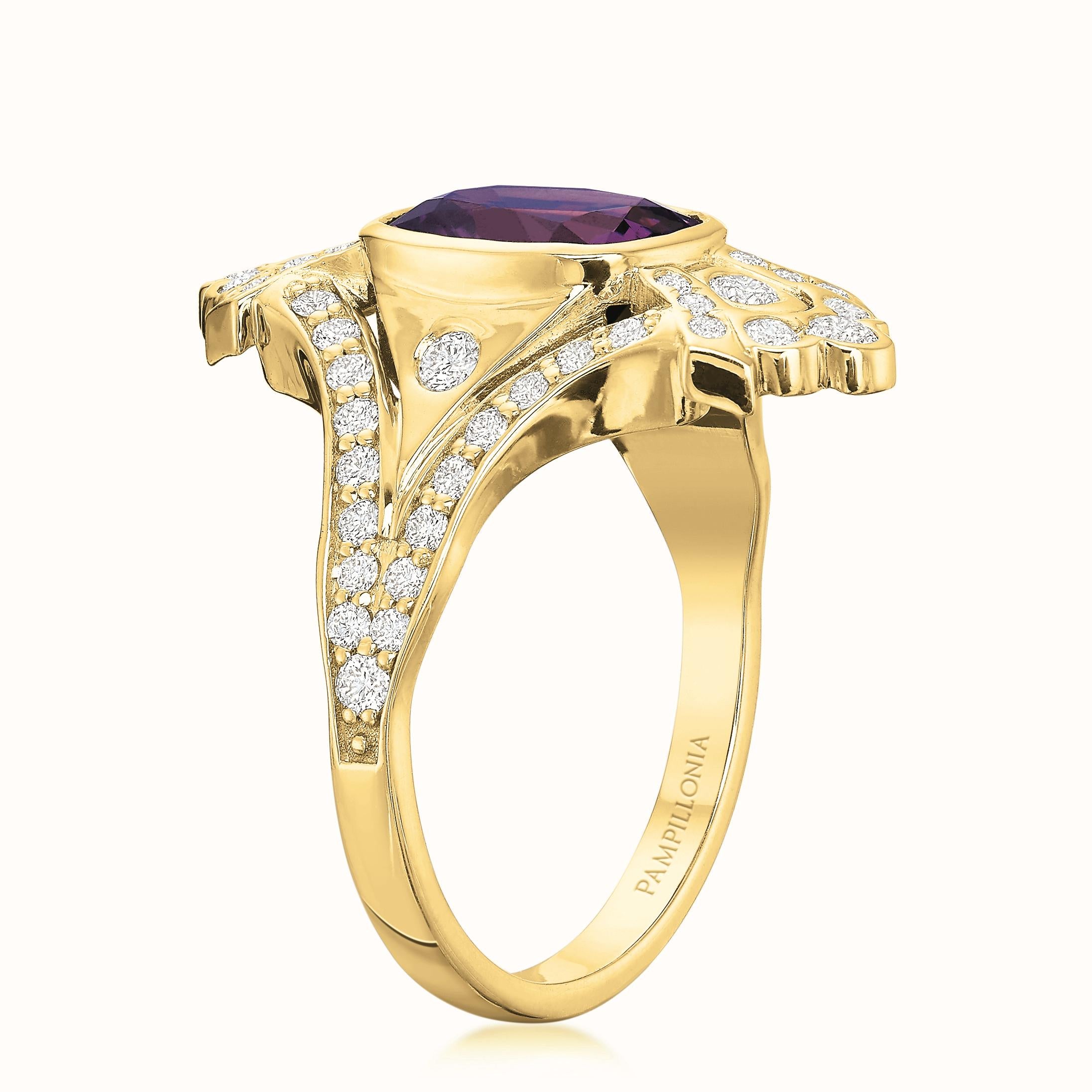 Holly Opulent Purple Spinel Ring