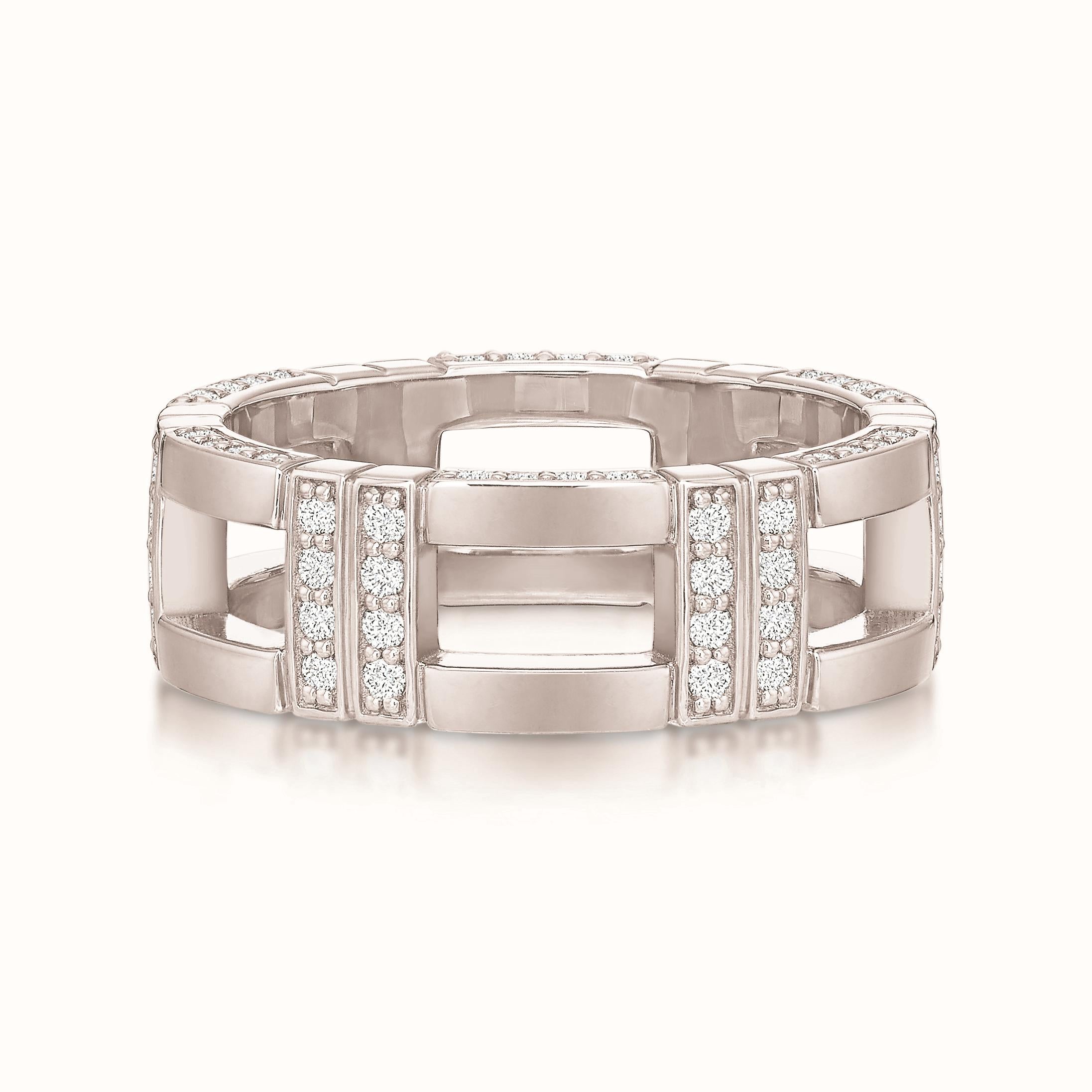 Sloane Diamond Eternity Band with Profile Accent
