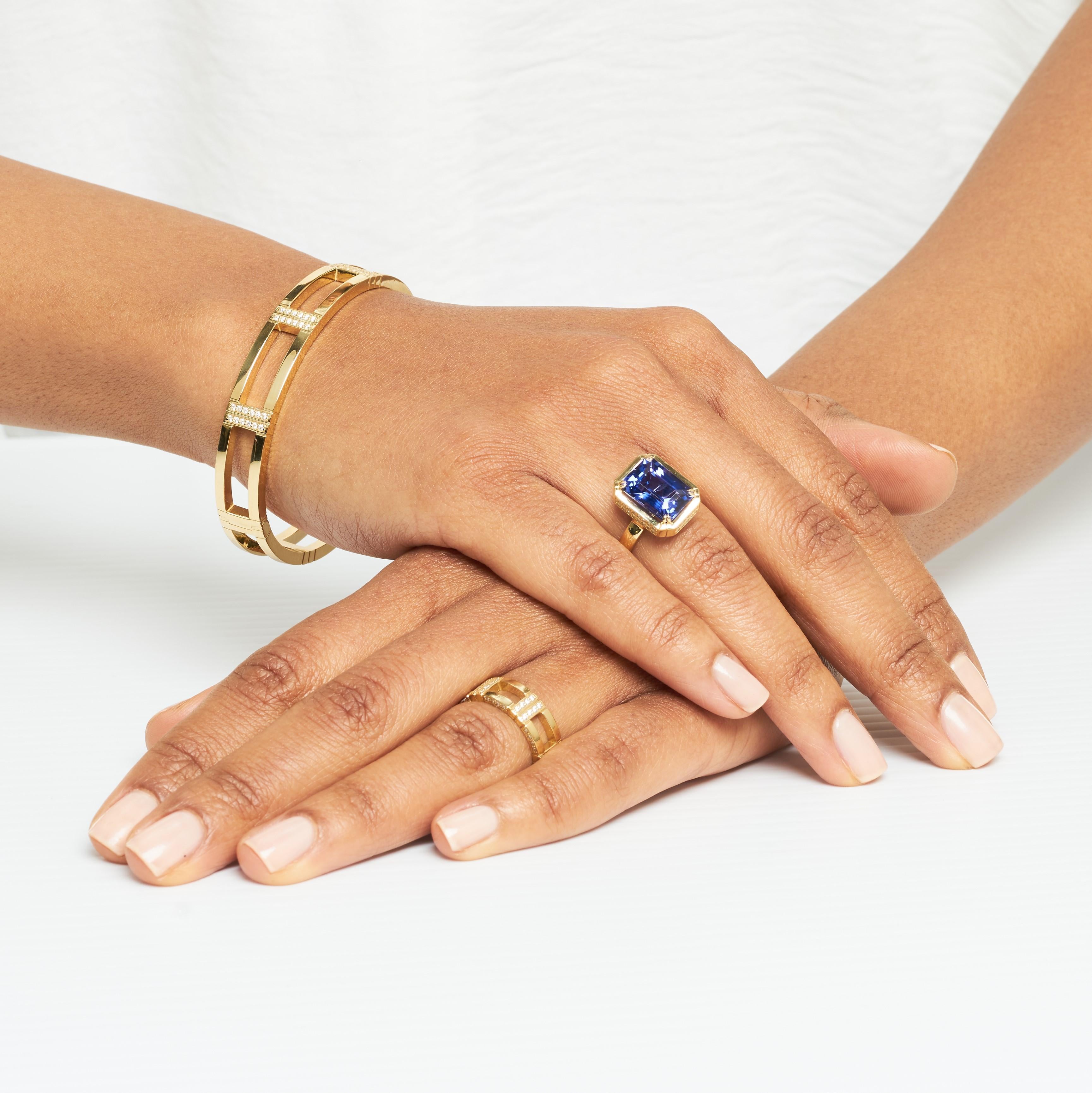 Sloane Diamond Eternity Band with Profile Accent