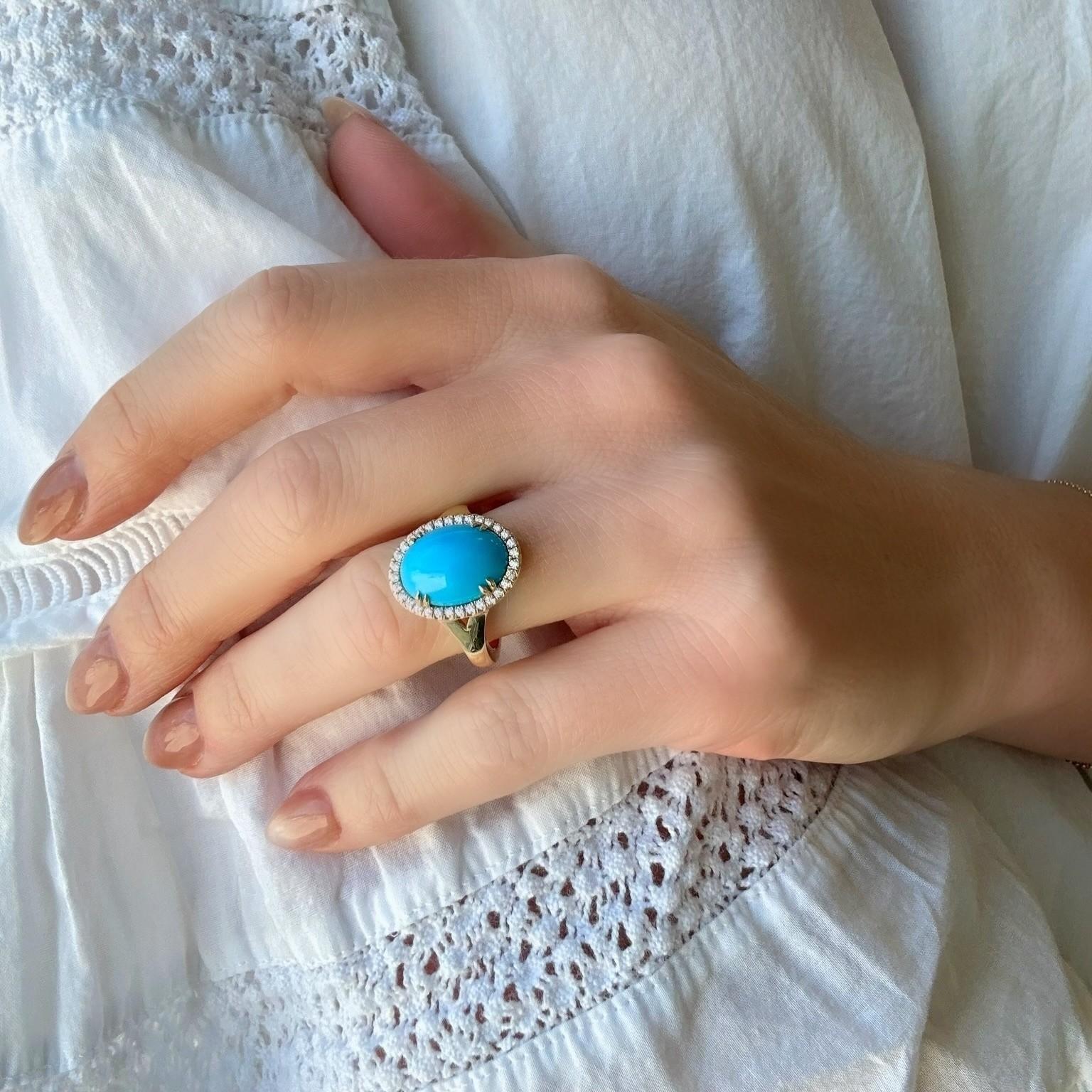 Taylor Sleeping Beauty Turquoise Ring