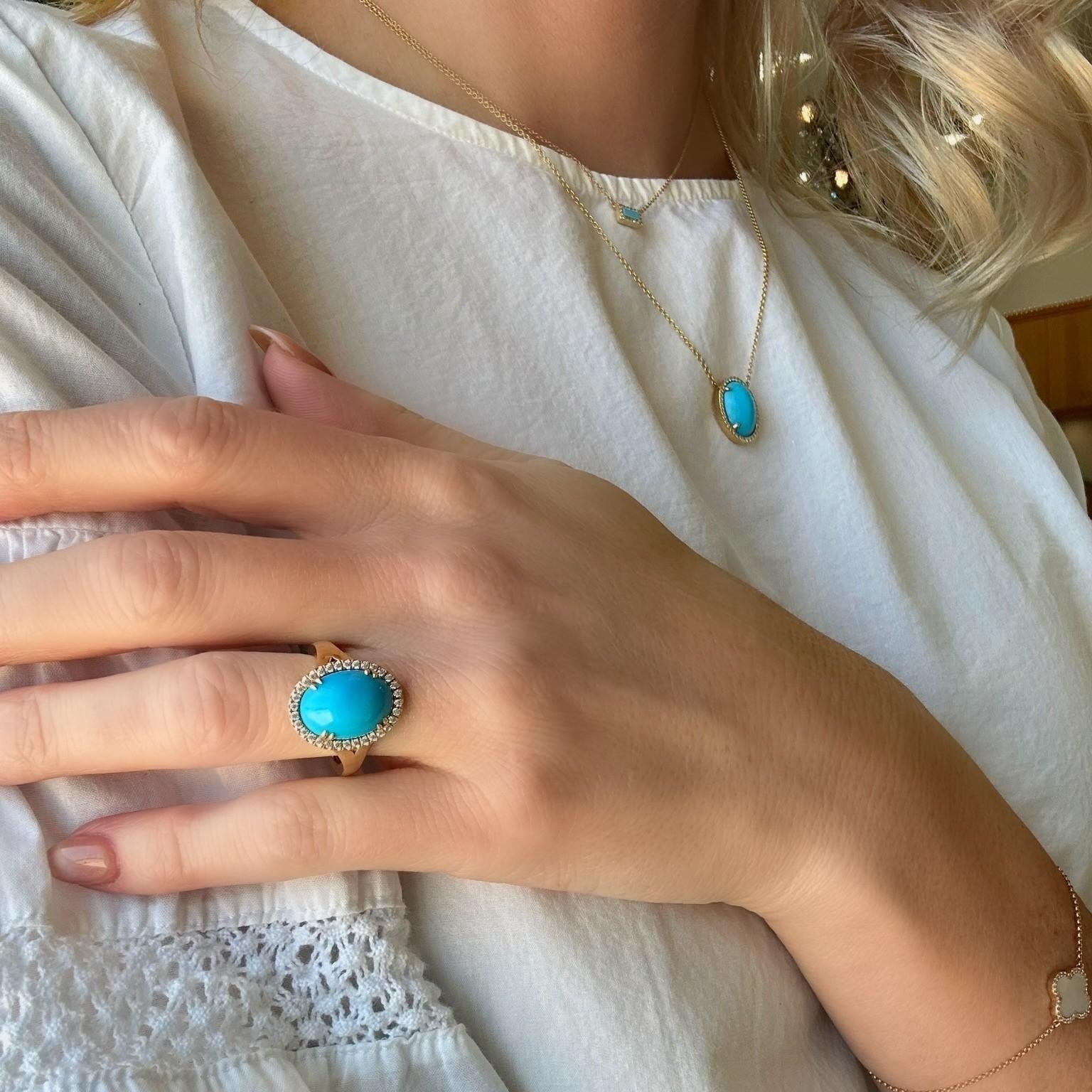 Taylor Sleeping Beauty Turquoise Ring