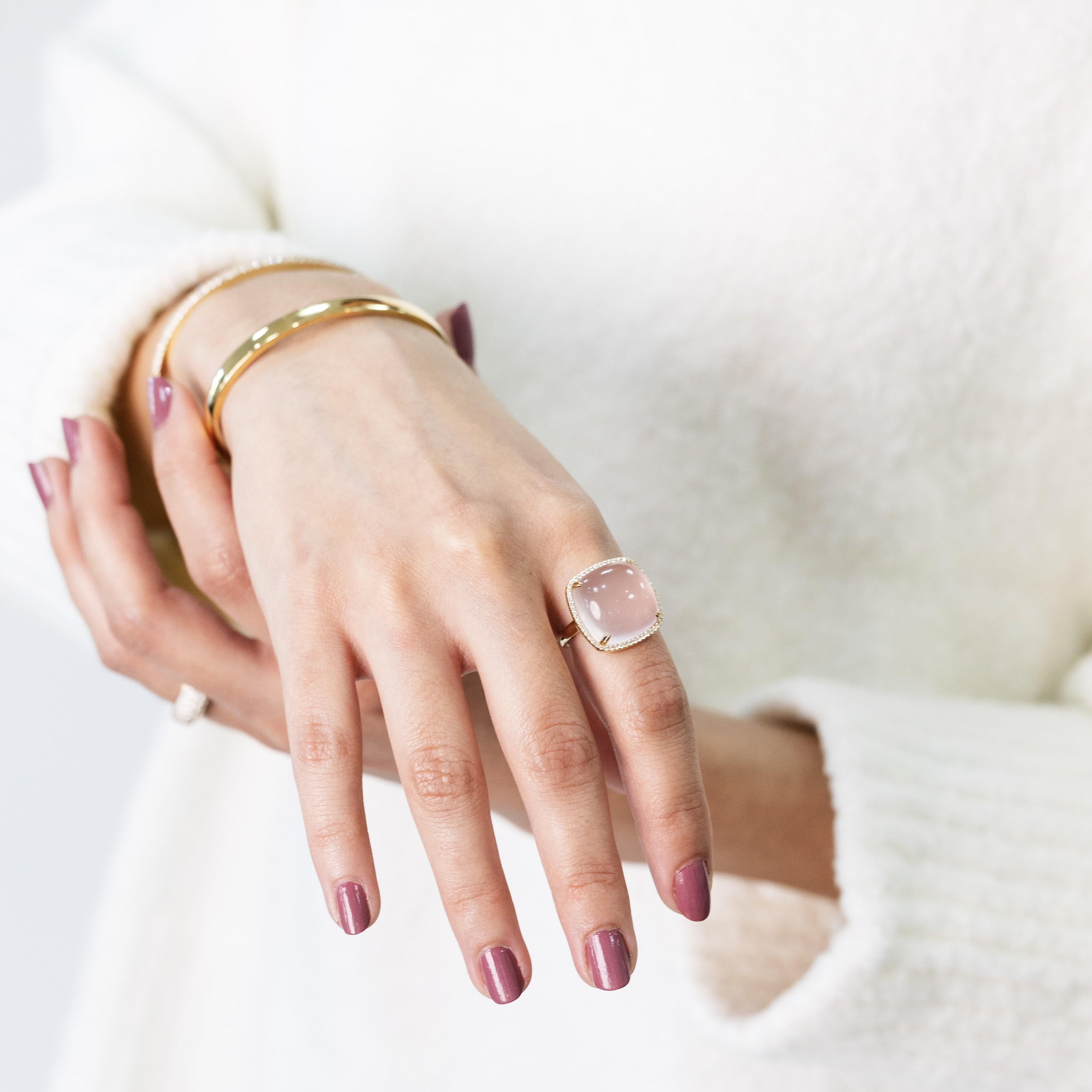 Taylor Rose Quartz Halo Ring