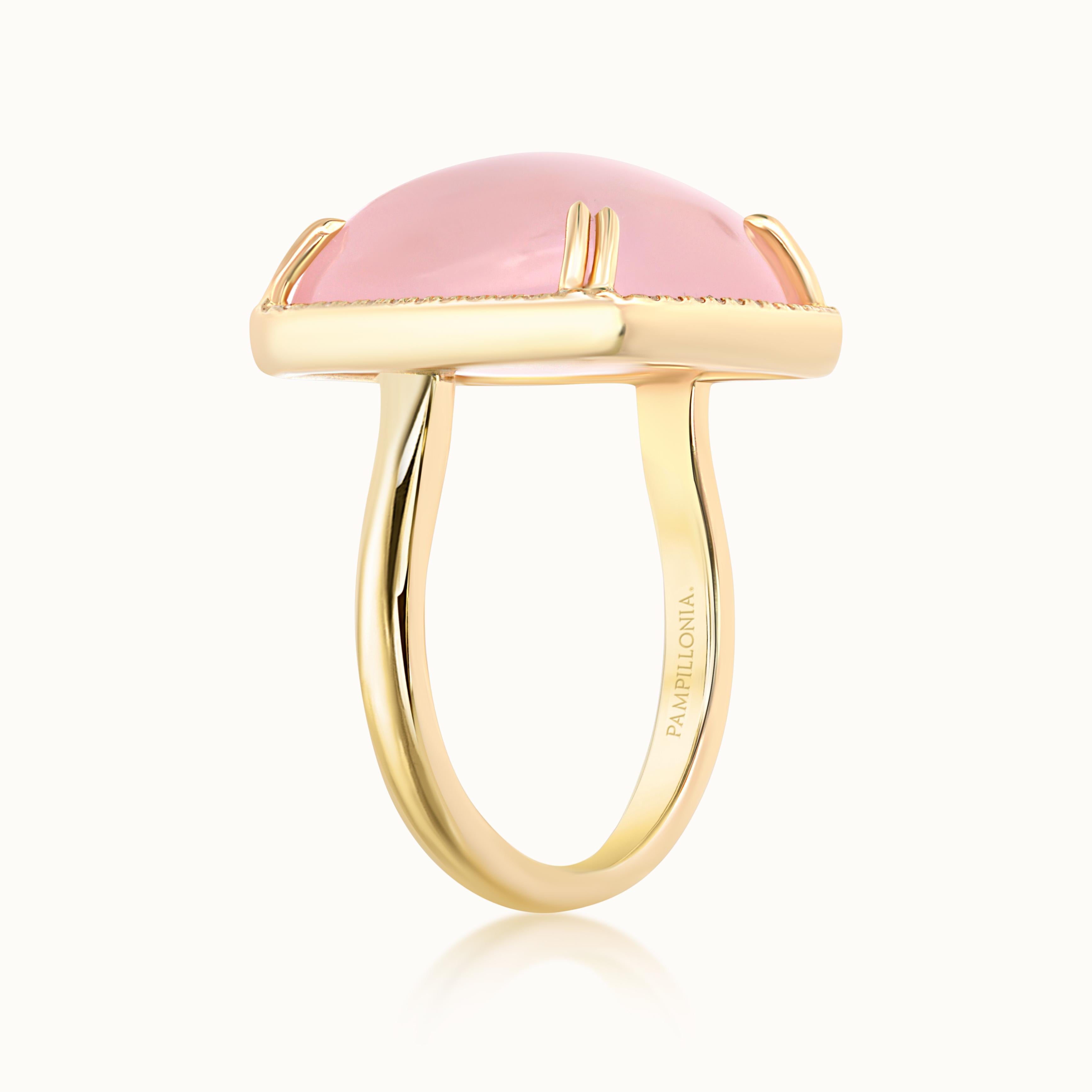 Taylor Rose Quartz Halo Ring
