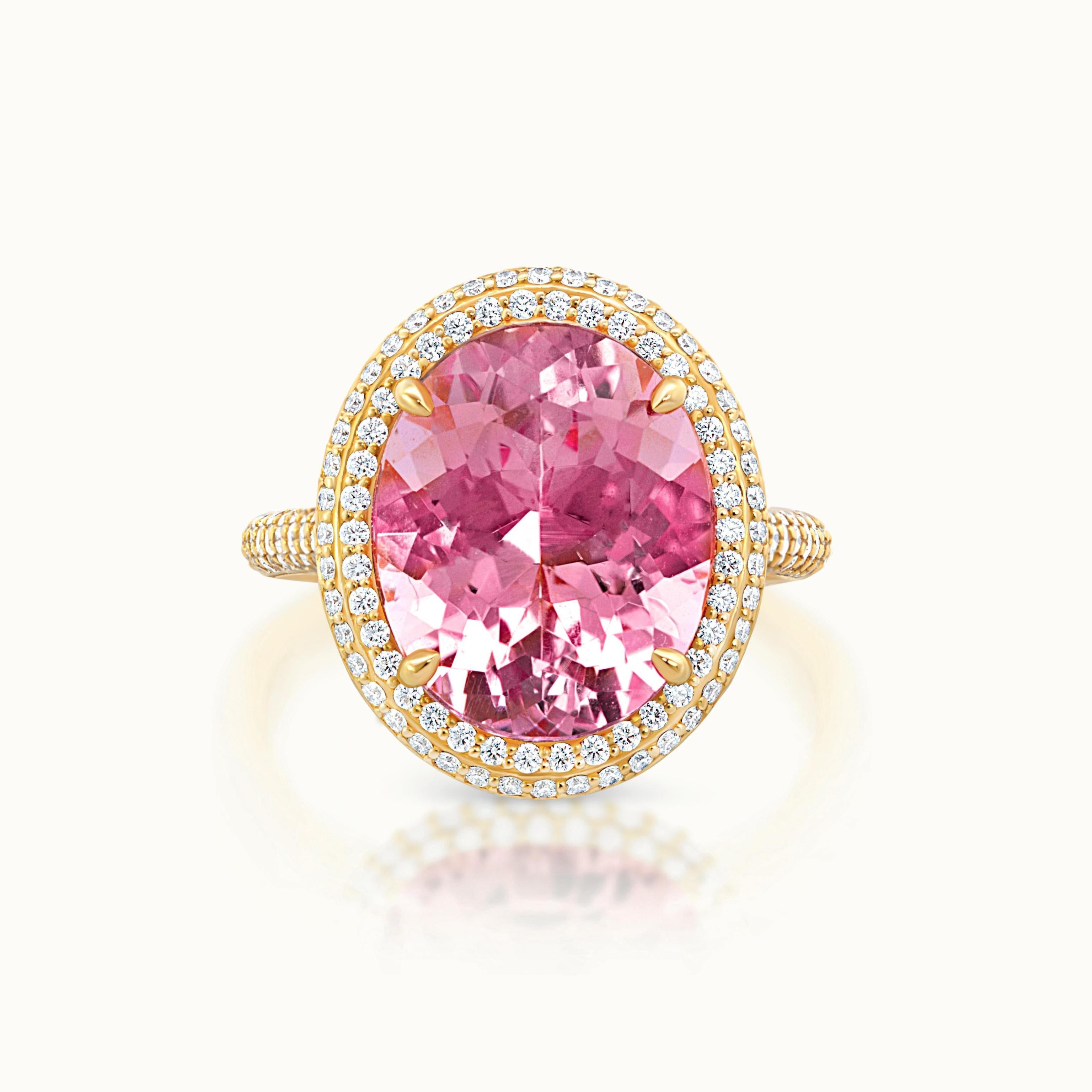 Kathleen Grand Morganite Halo