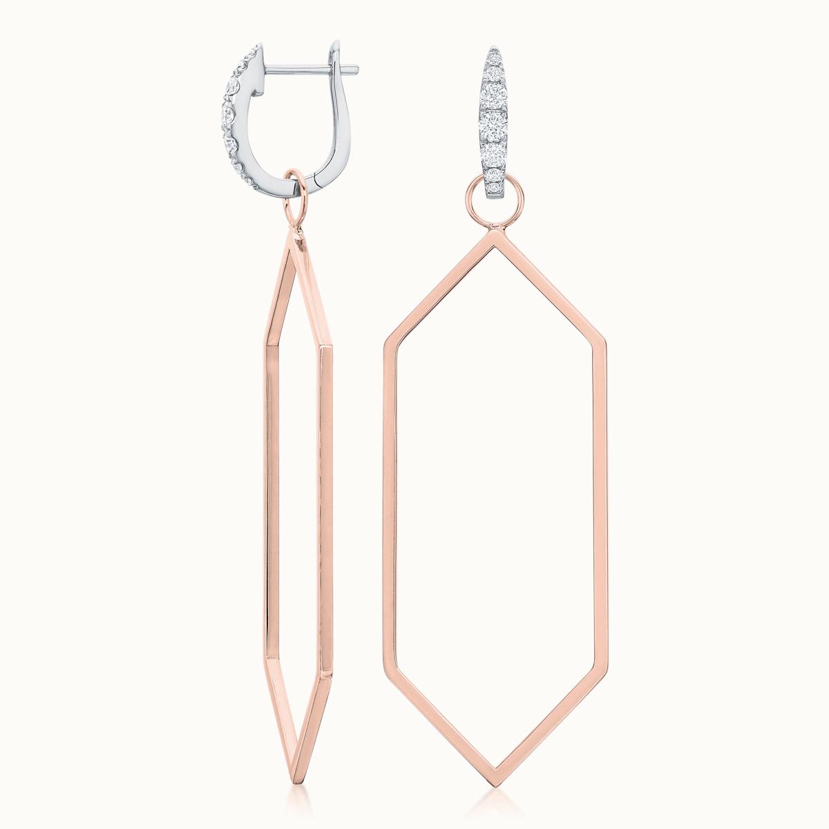 Hexagon Earring Charms