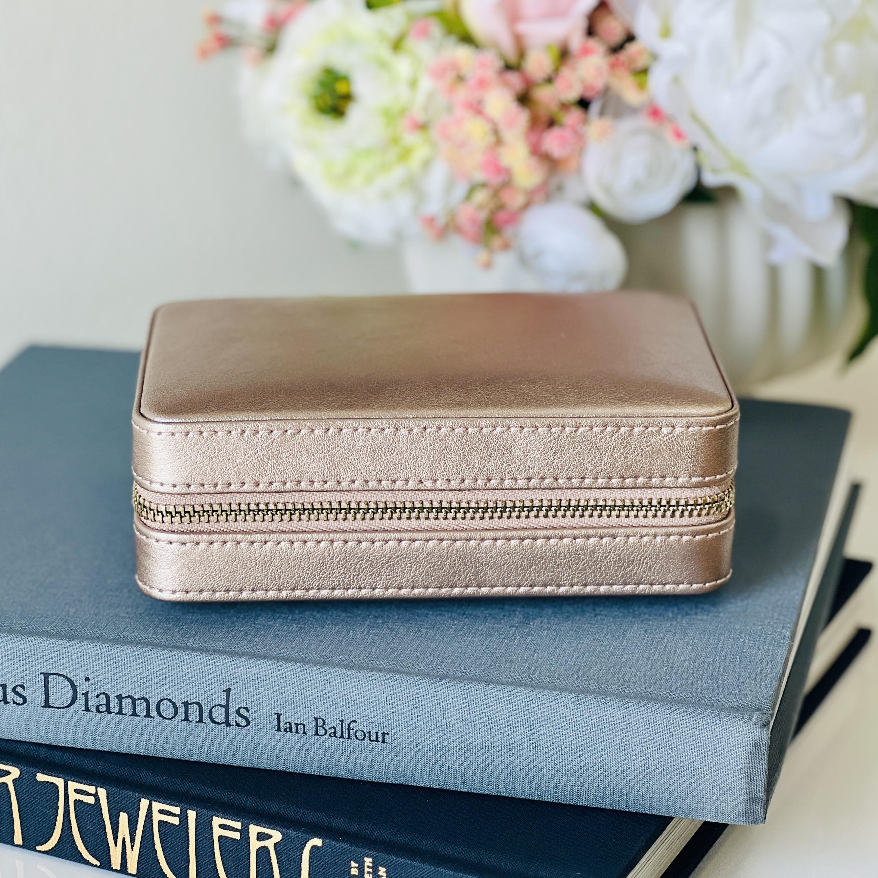 Wolf Palermo Zip Case - Rose Gold
