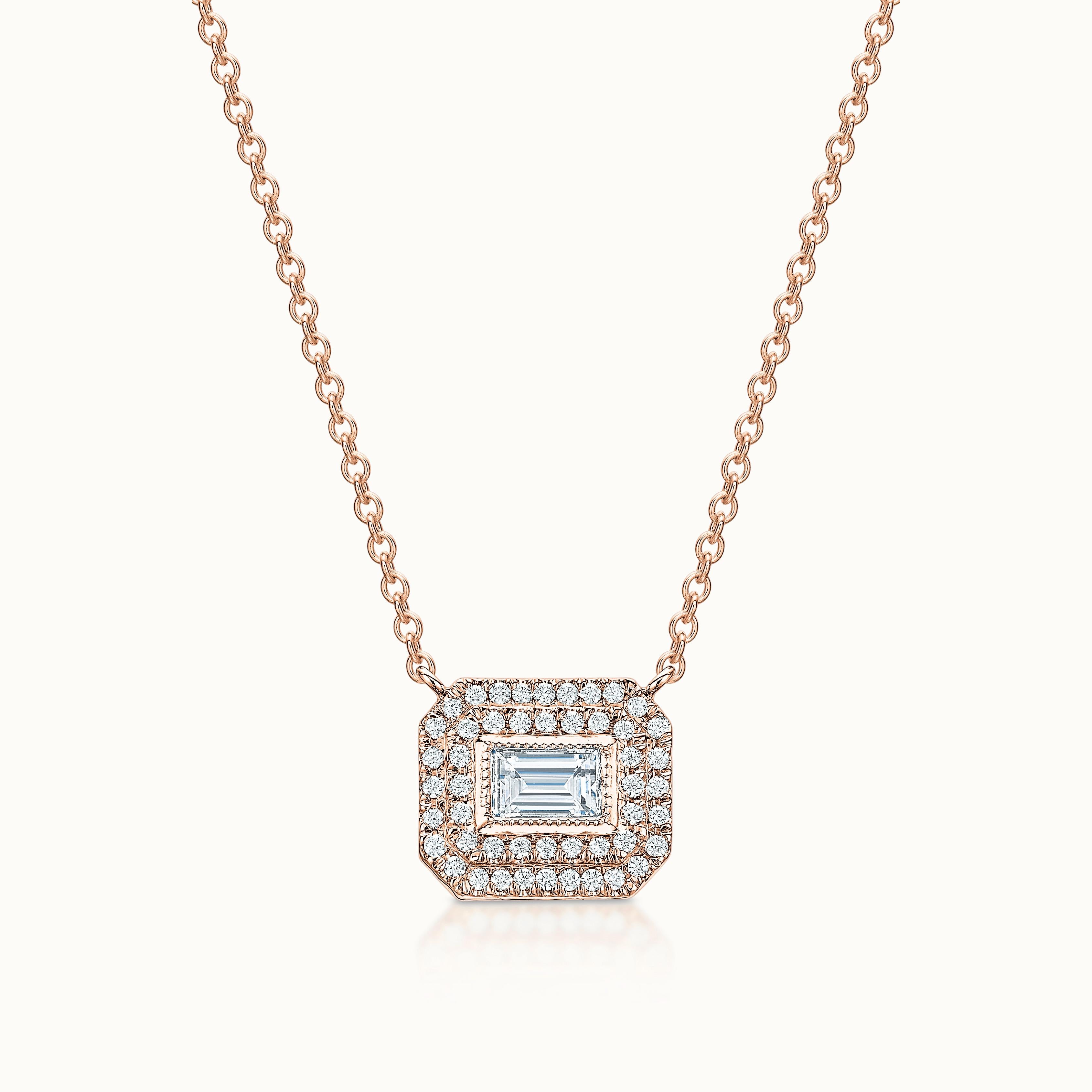 Gabriella Necklace Baguette Diamond