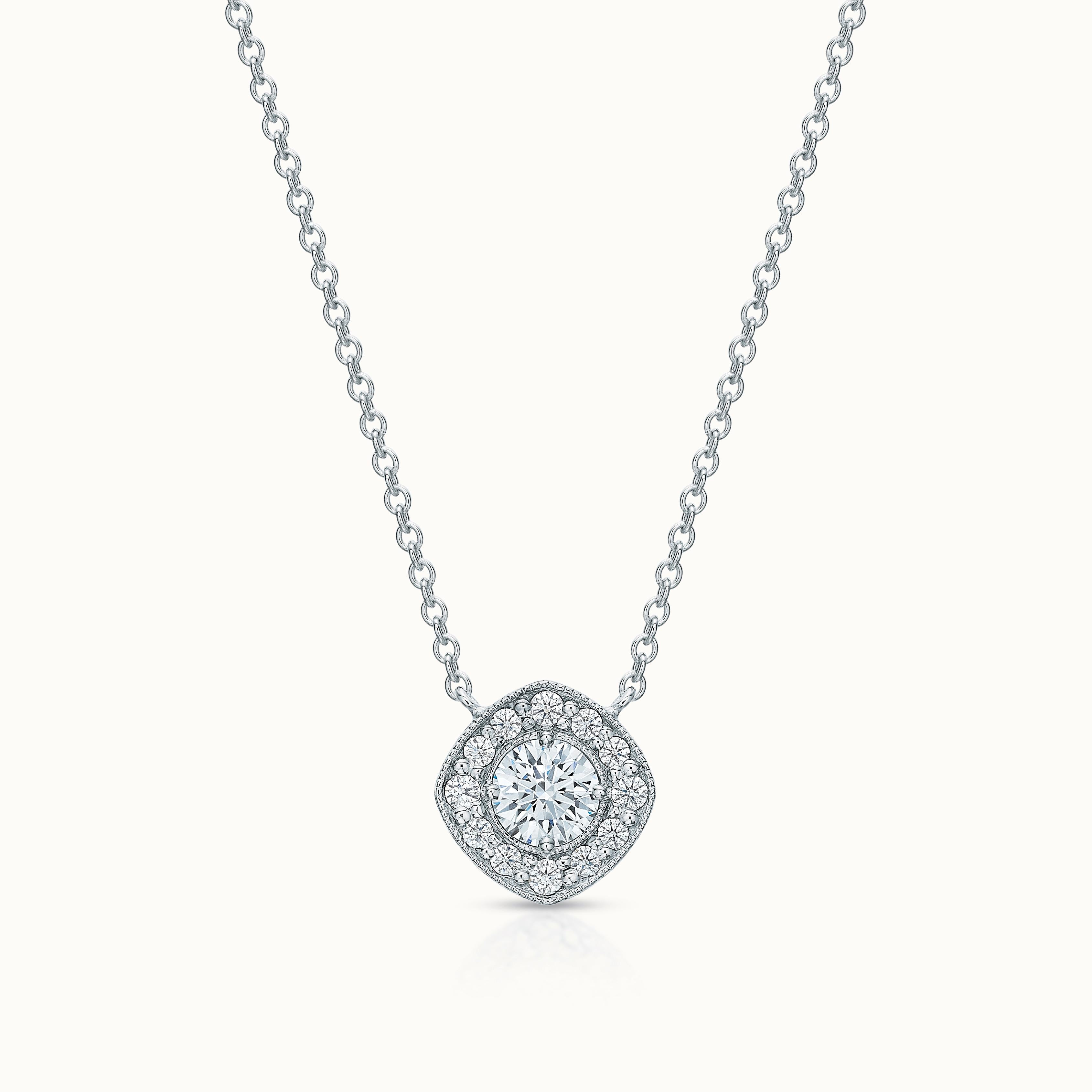 Holly Necklace Round Diamond
