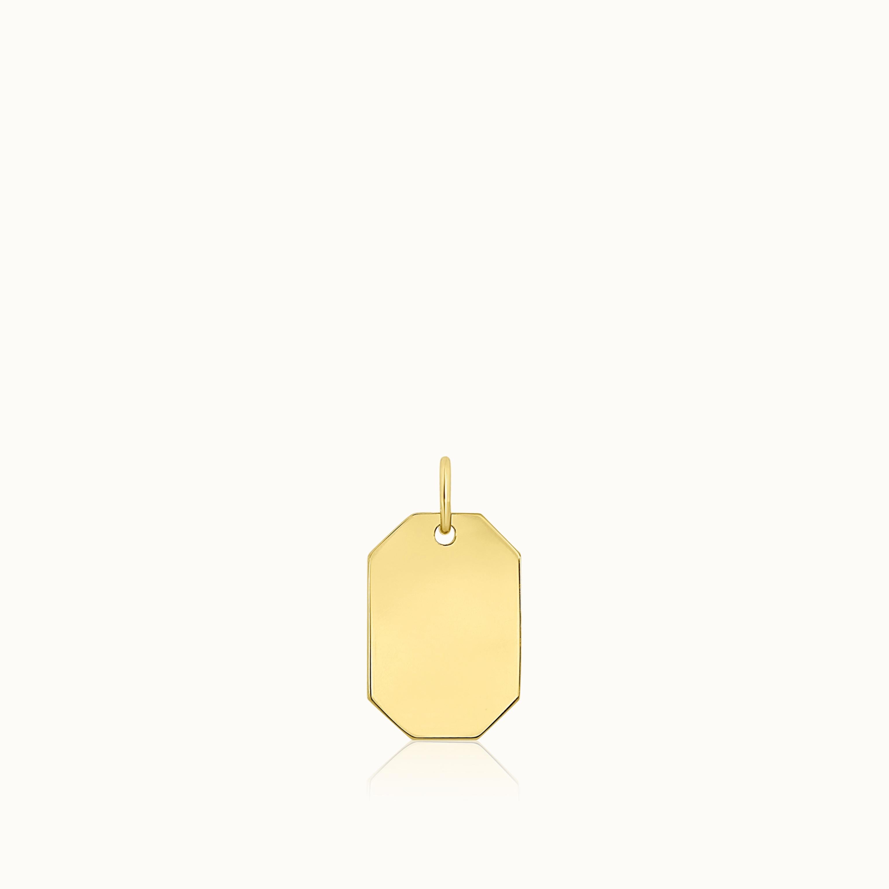 Elongated Octagon Pendant