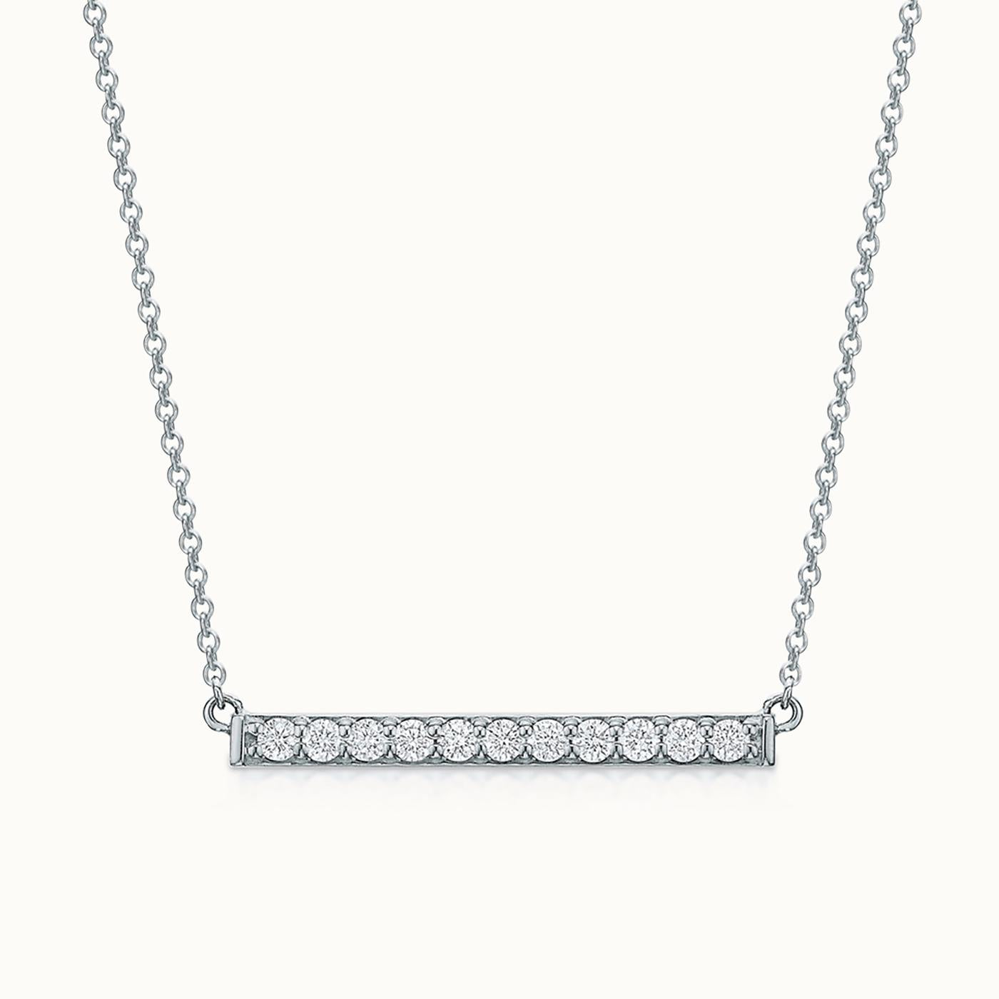Diamond Bar Necklace