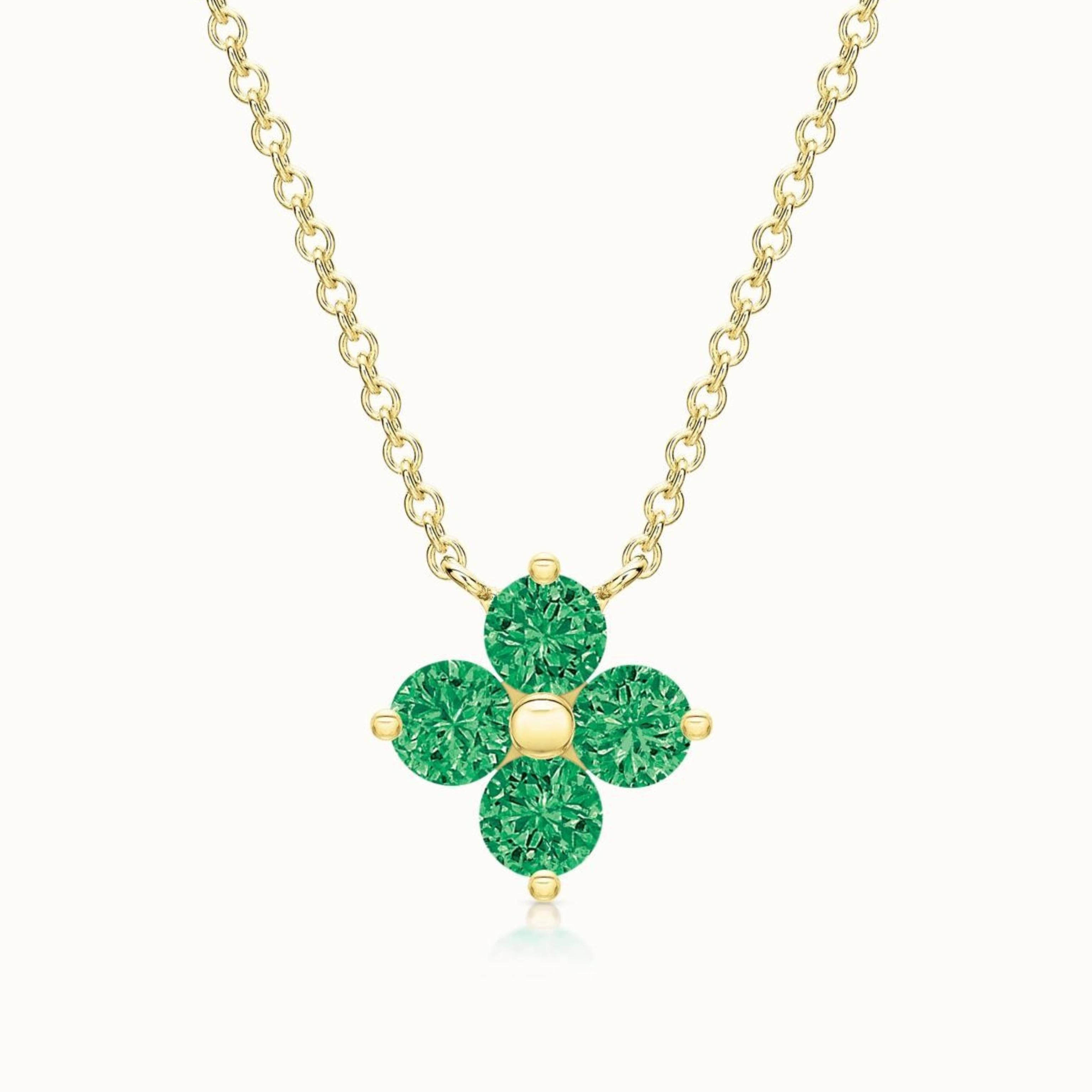 Grace Necklace Statement Emerald