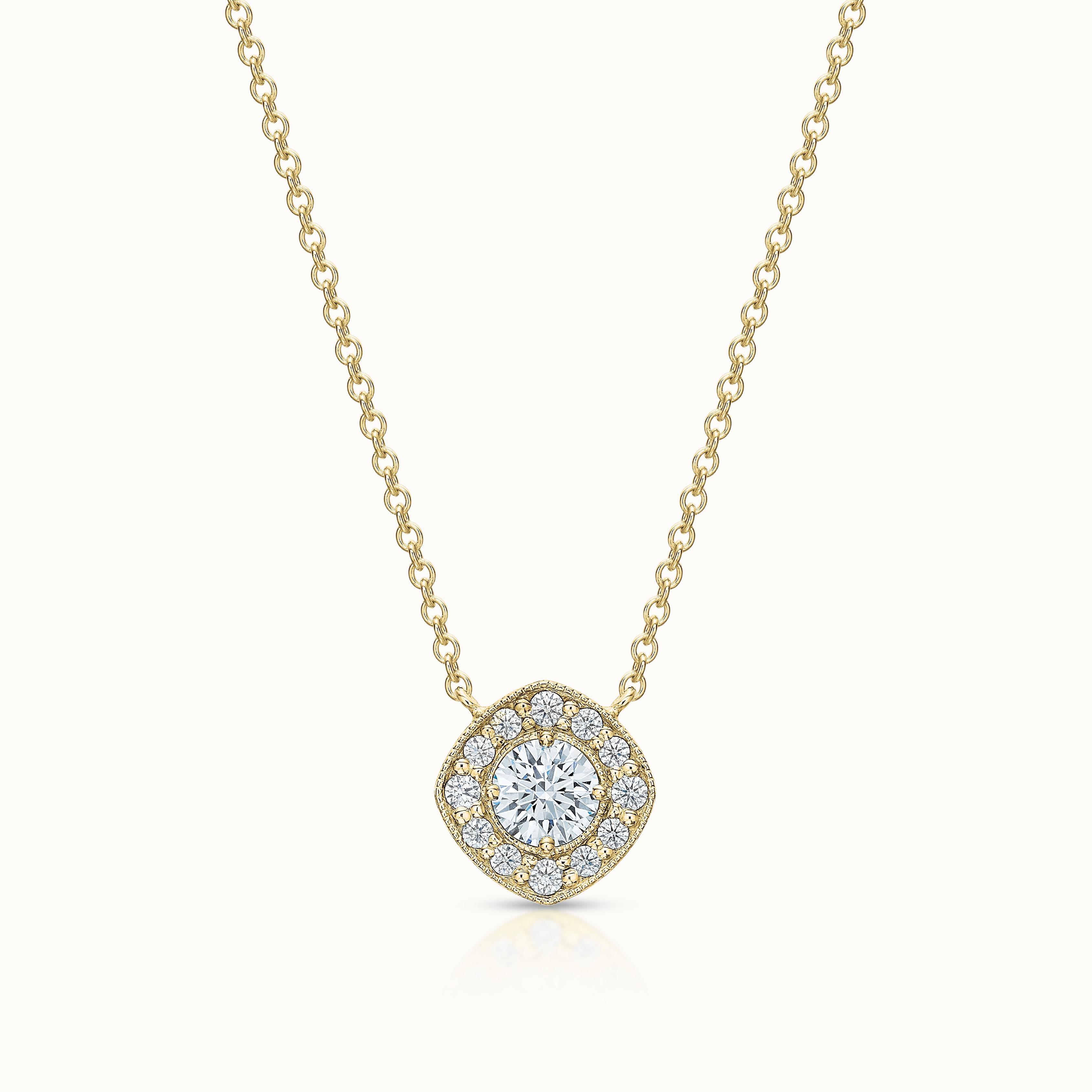 Holly Necklace Round Diamond