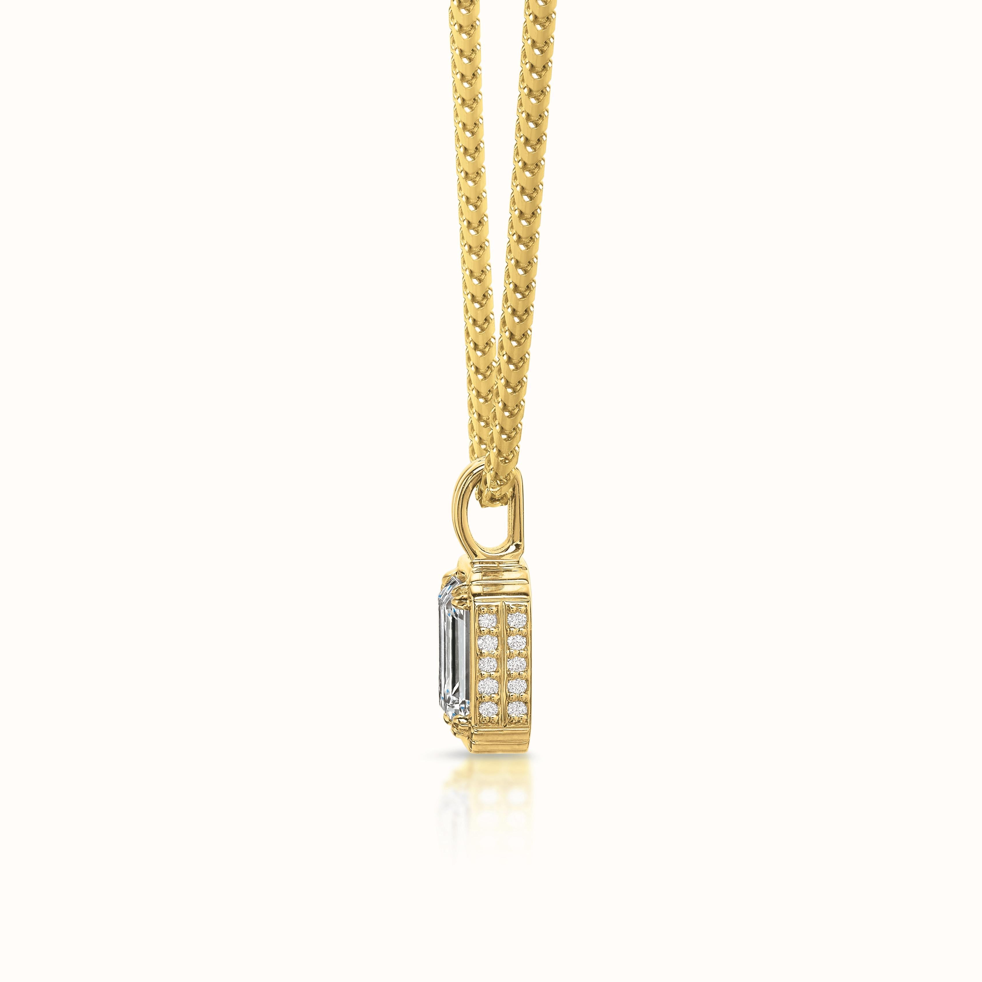 Sloane 1.34 ct Emerald Cut Diamond Necklace