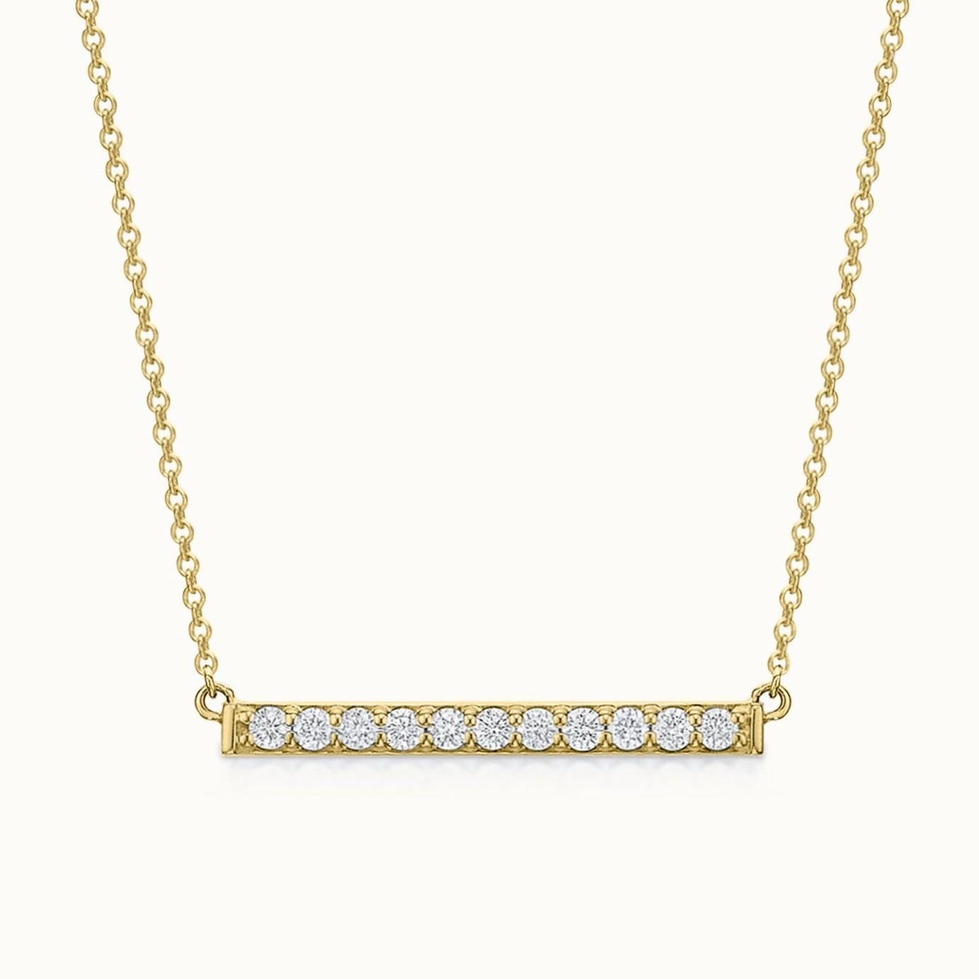 Diamond Bar Necklace