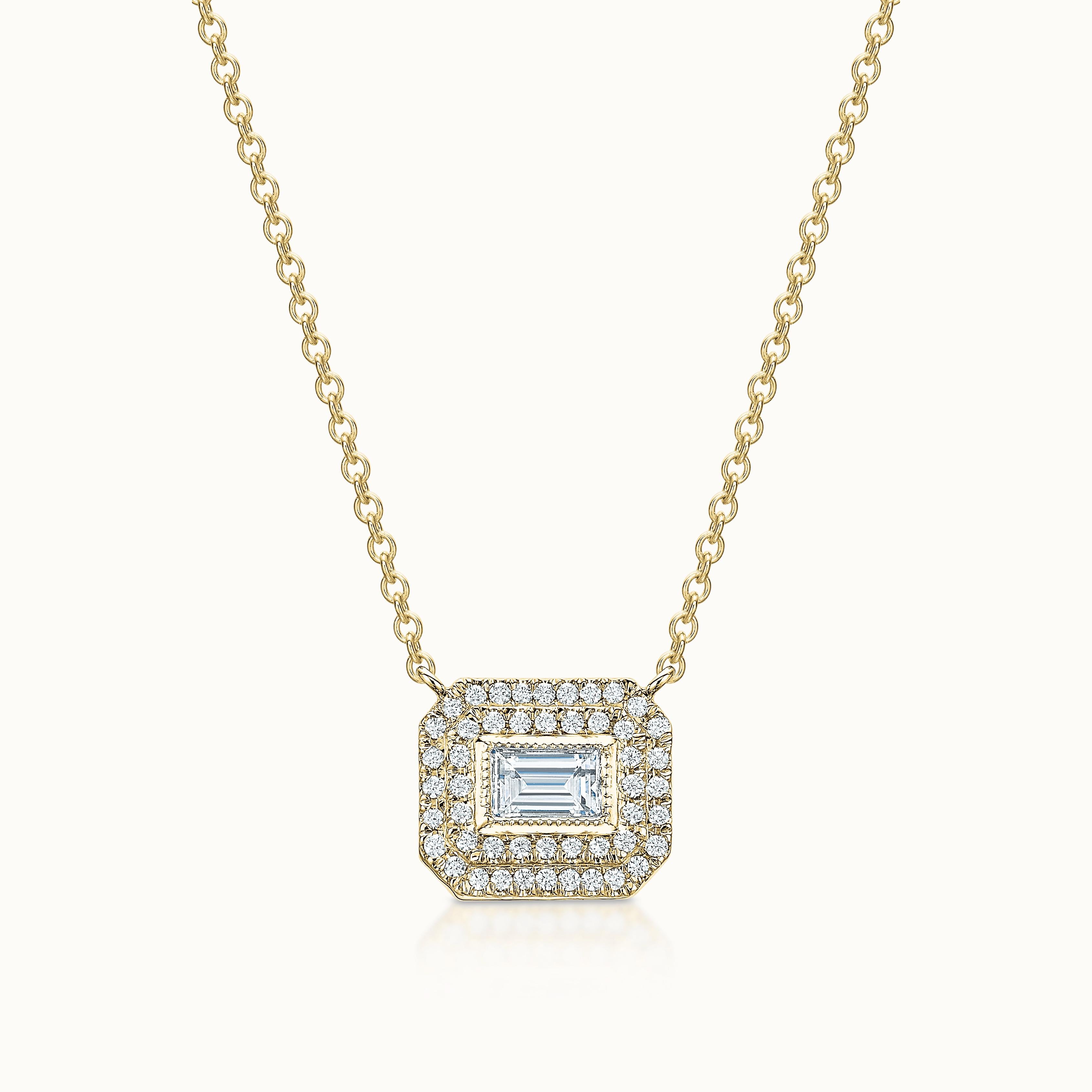 Gabriella Necklace Baguette Diamond