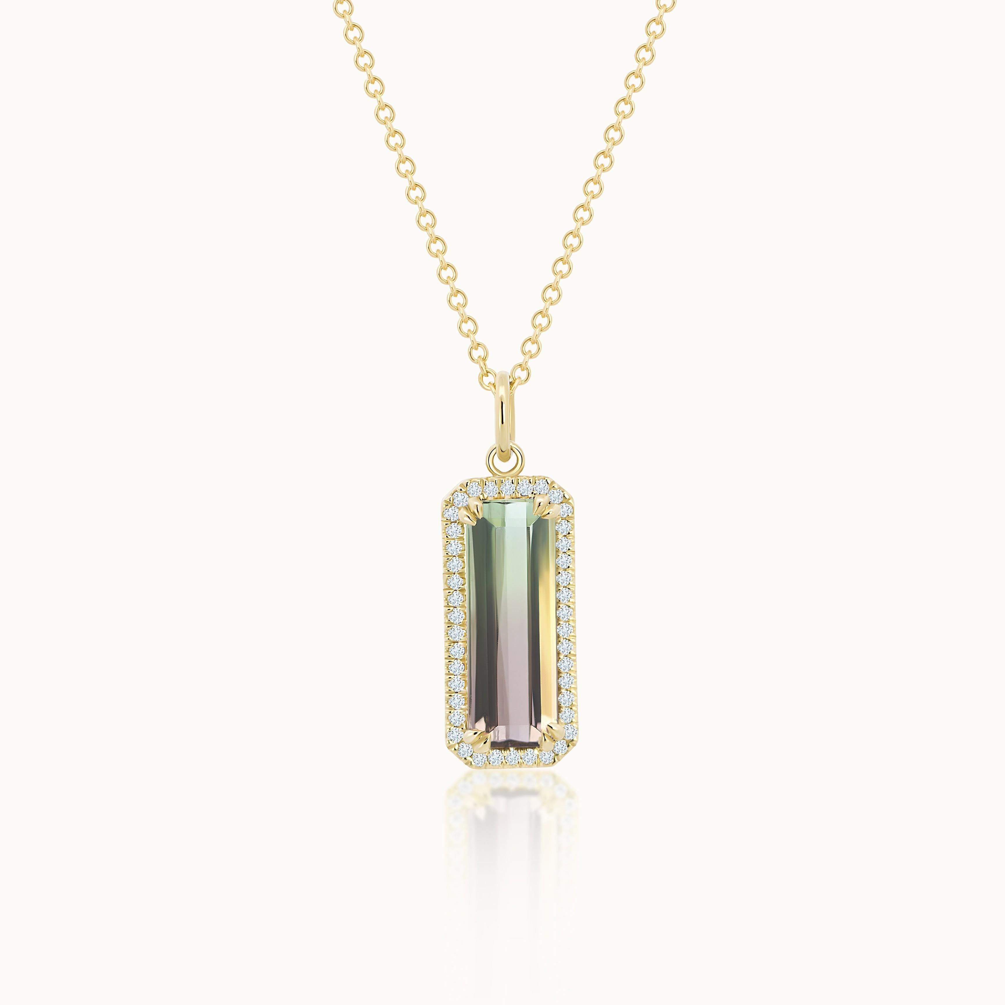 Taylor Emerald Cut Watermelon Tourmaline