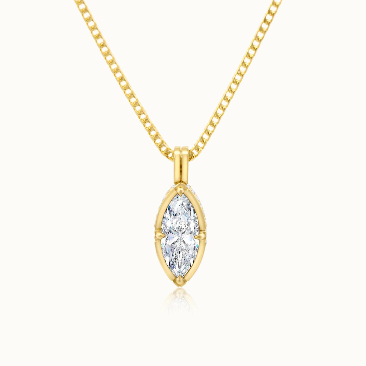Sloane 1.01 ct Marquise Diamond Necklace