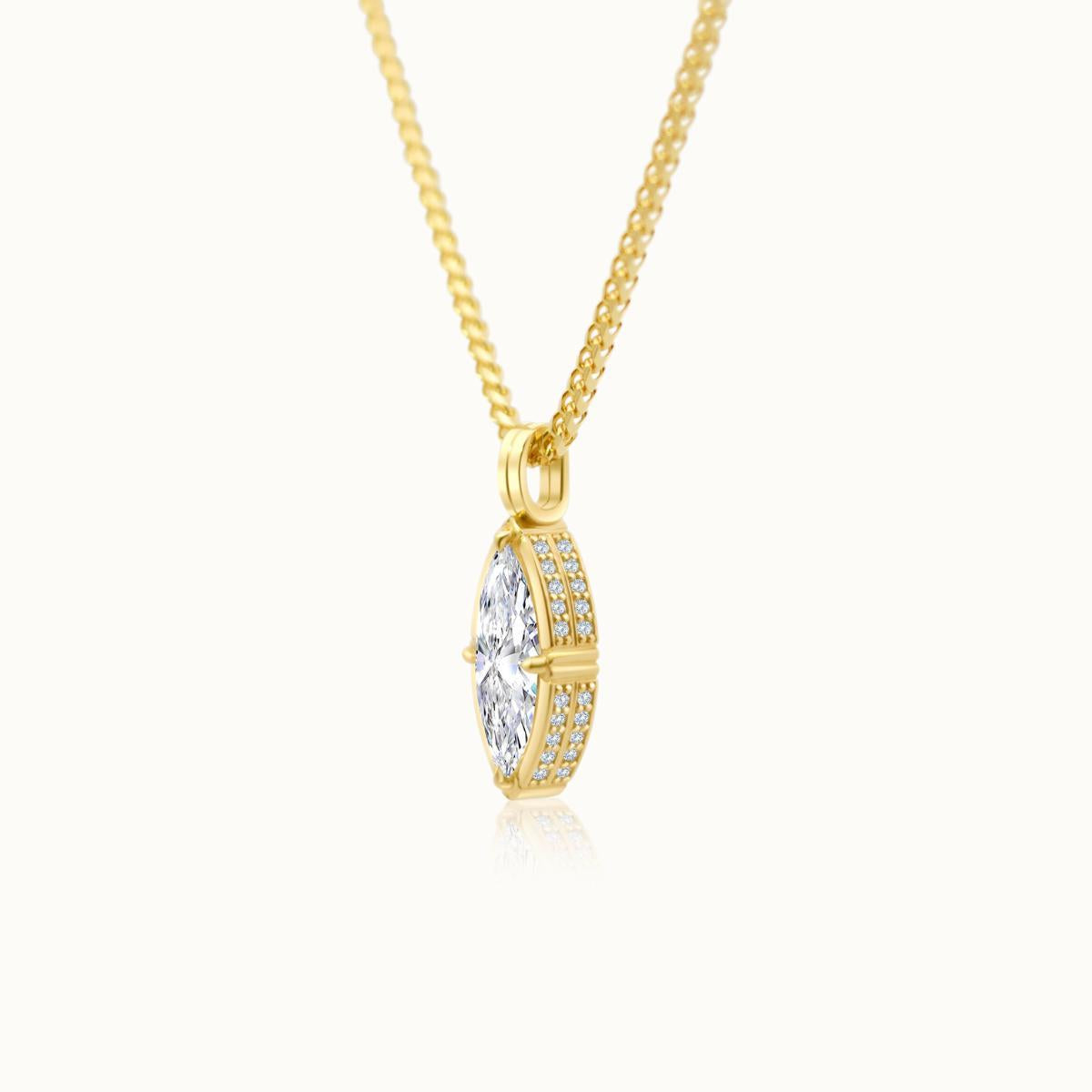 Sloane 1.01 ct Marquise Diamond Necklace