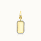 Diamond Halo Tag Pendant