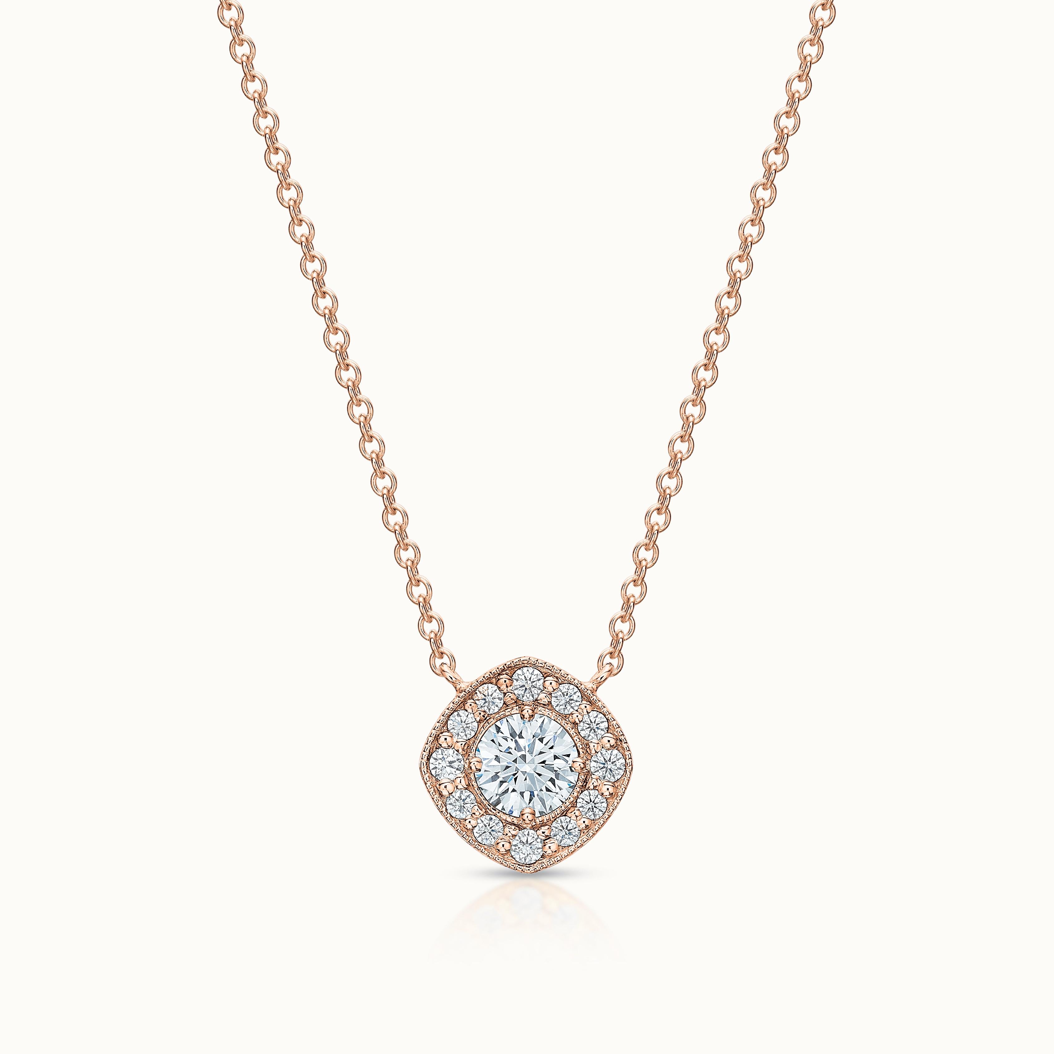 Holly Necklace Round Diamond