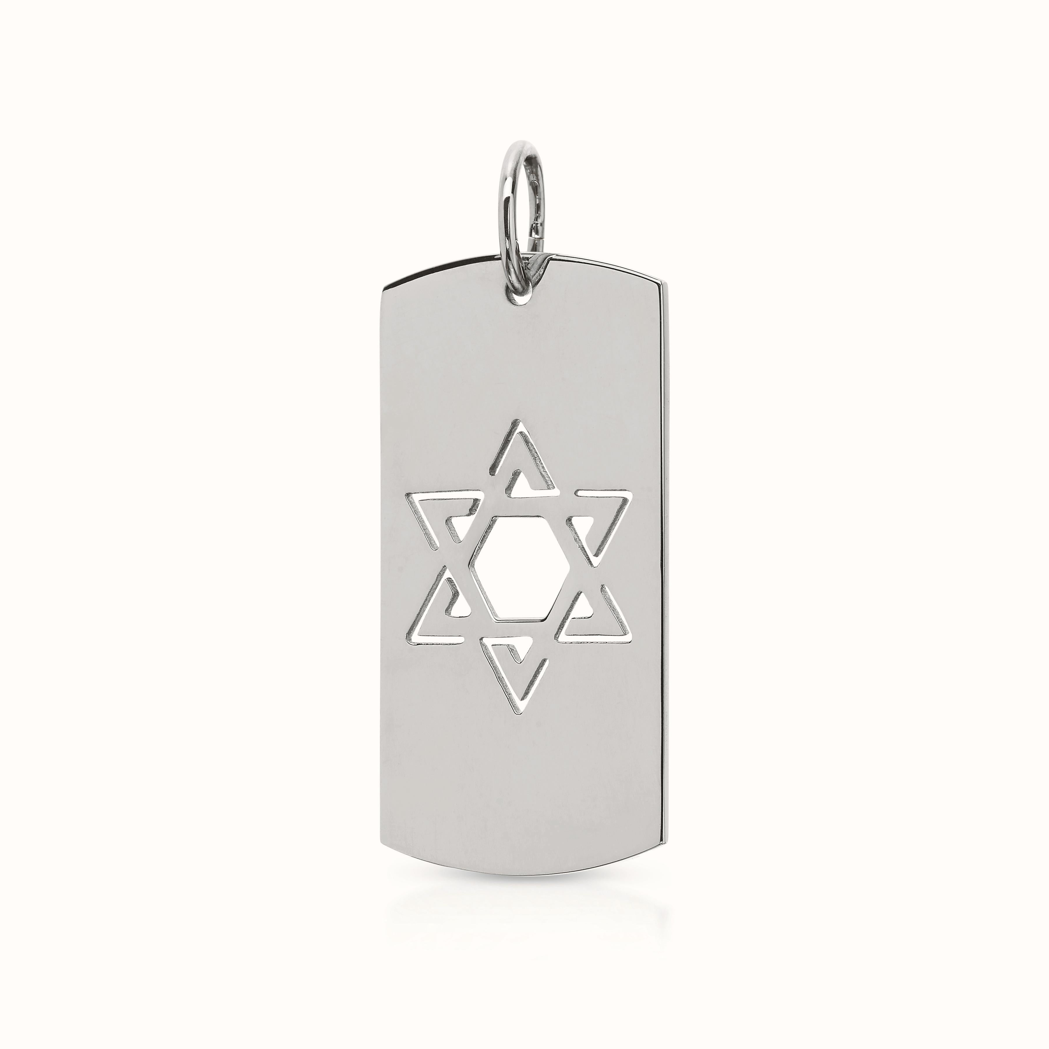 Signature Star of David Tag Necklace
