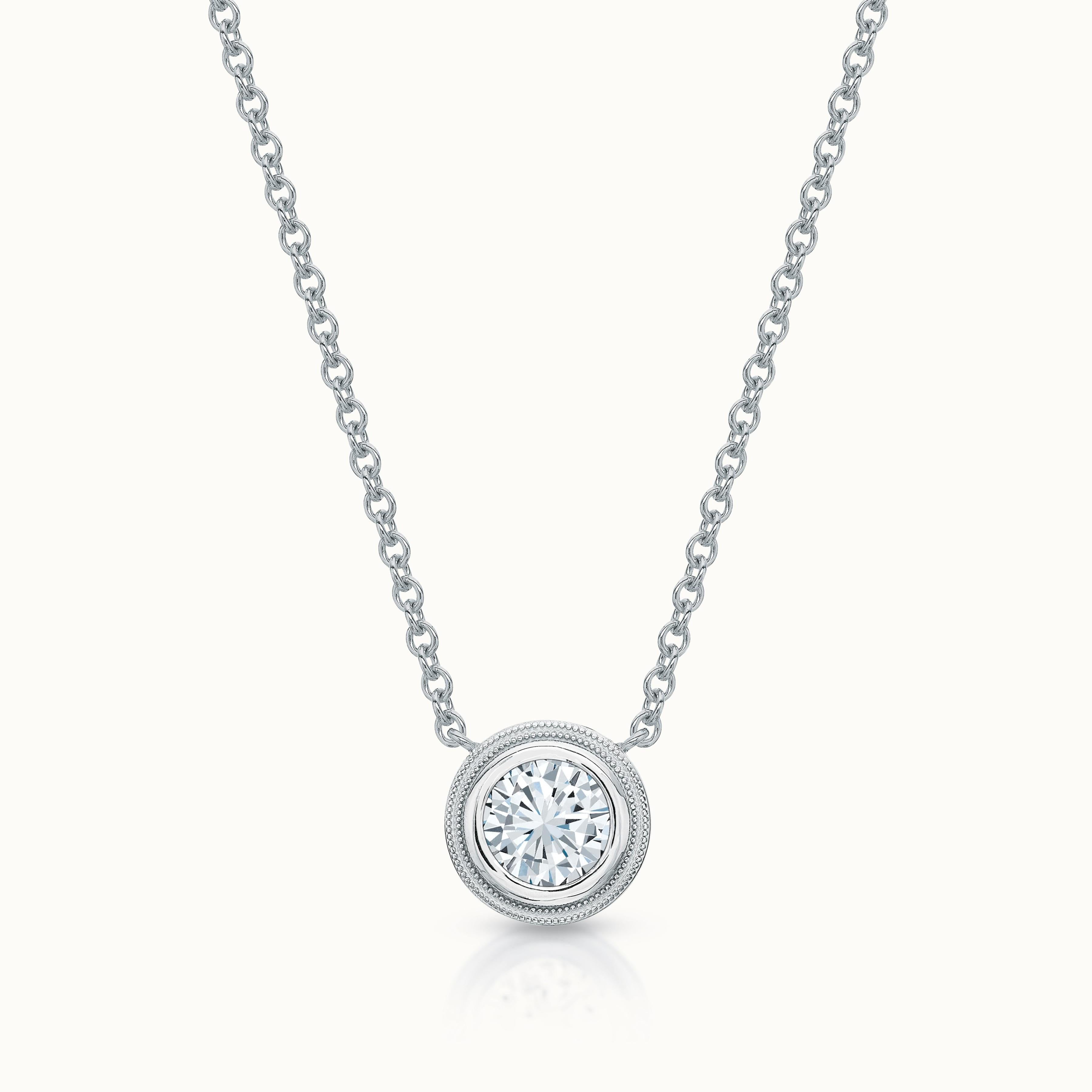 Signature Round Diamond Necklace
