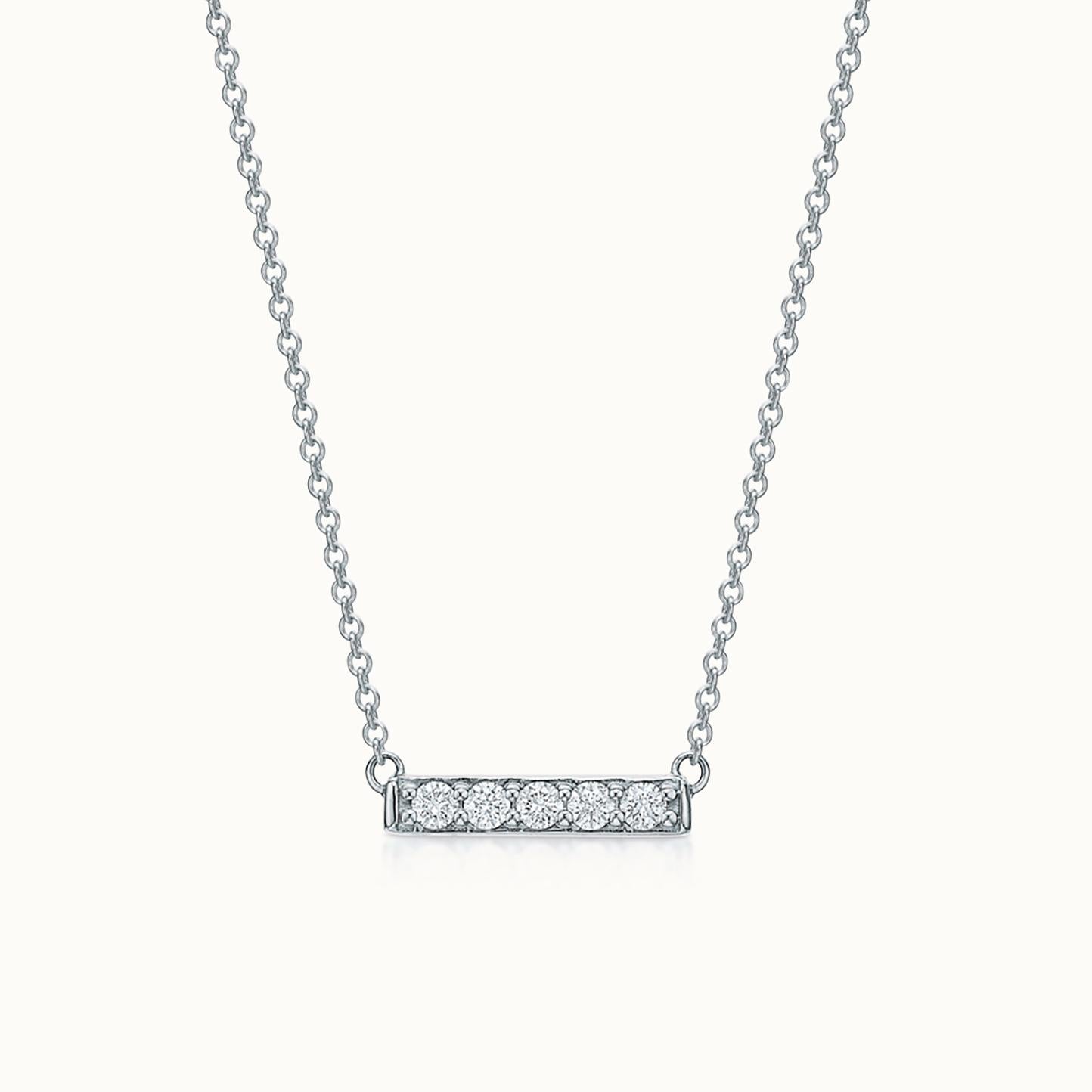 Petite Diamond Bar Necklace