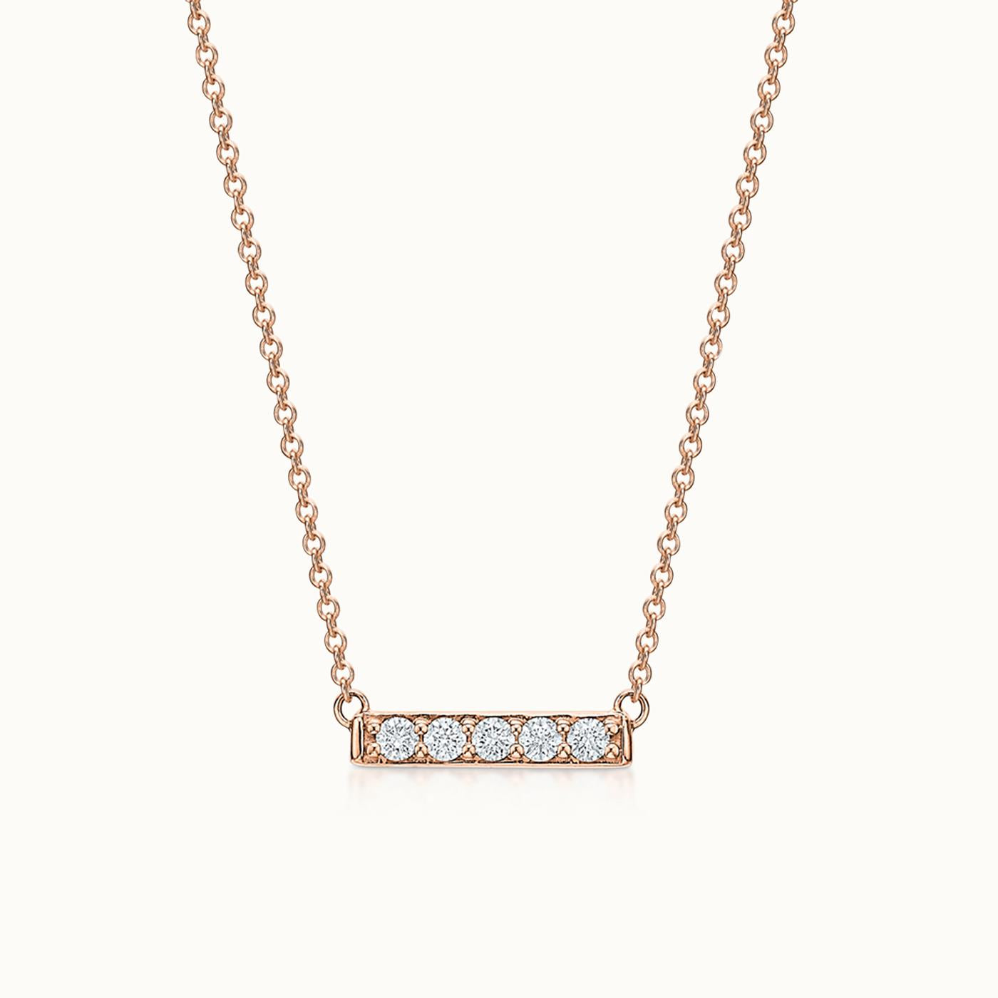 Petite Diamond Bar Necklace