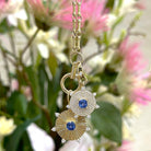 Spike Halo Blue Sapphire Center Pendant