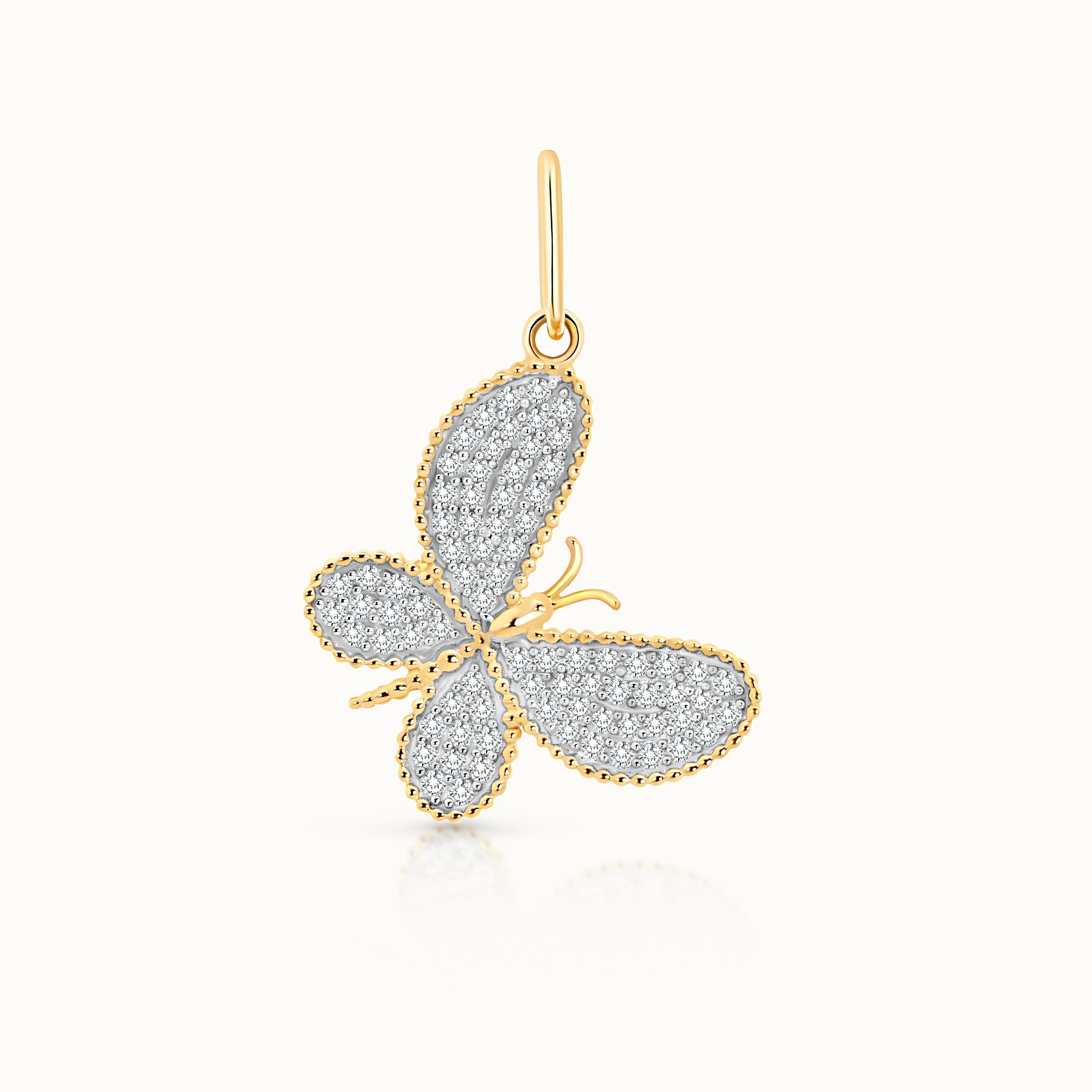 Butteryfly Pave Pendant